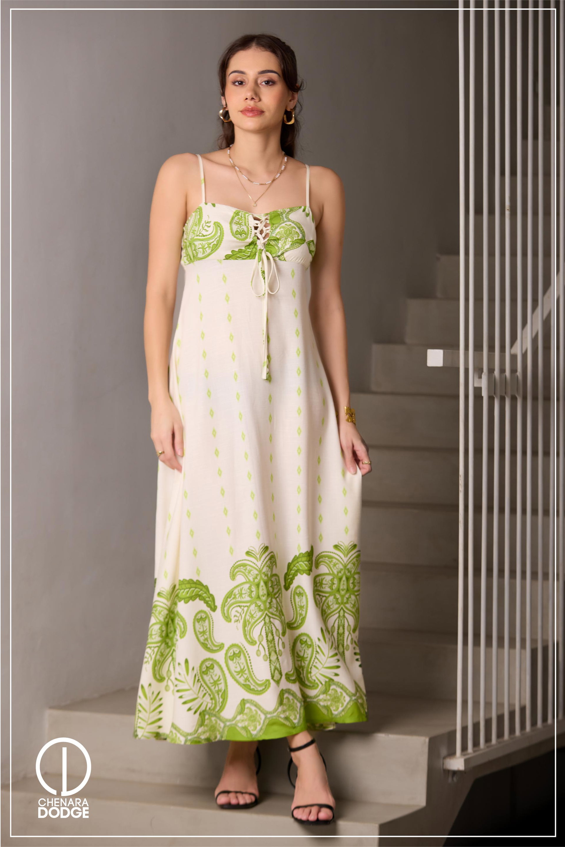 AMIRA TIE UP MAXI DRESS