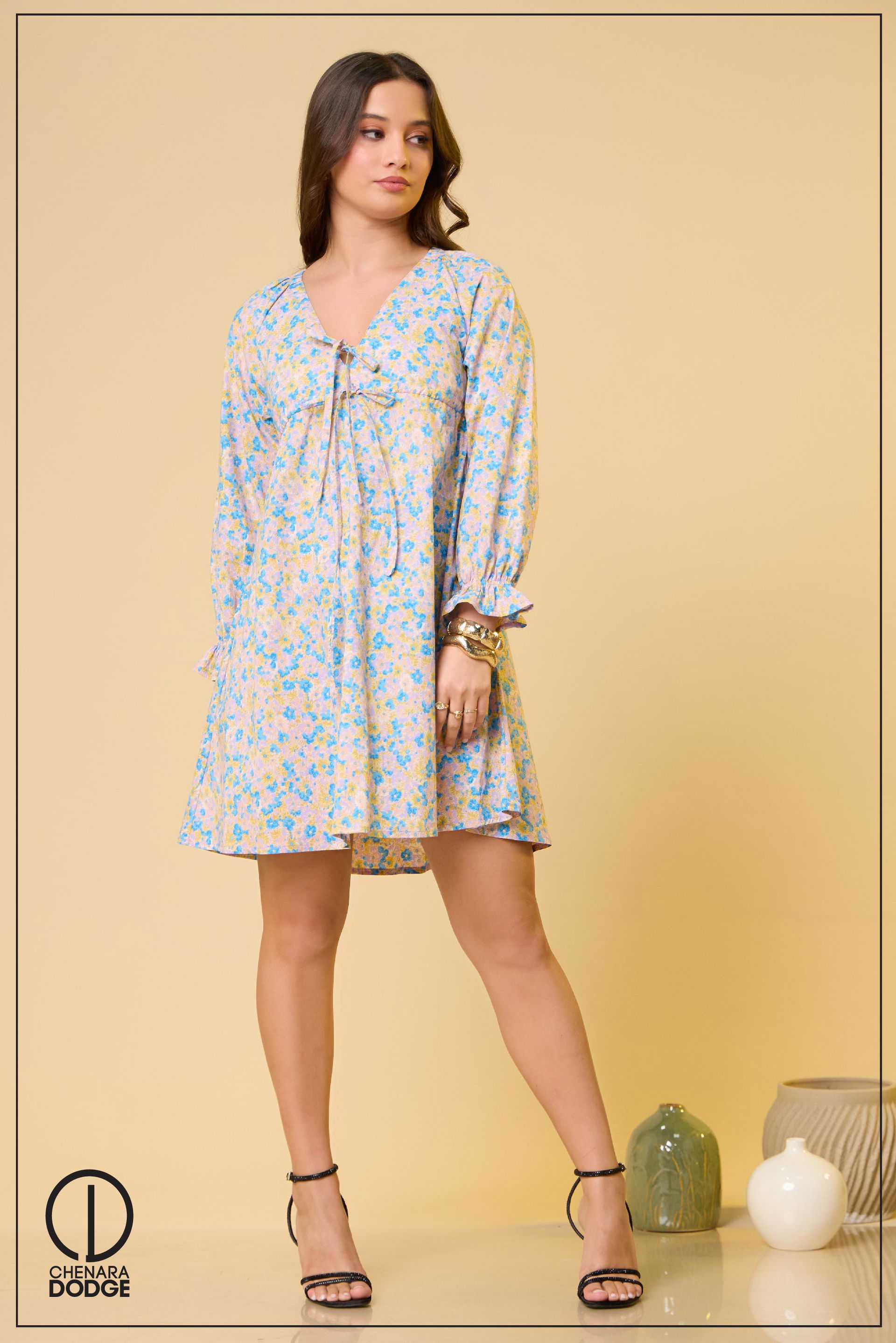 ANDIE V-NECK MINI DRESS