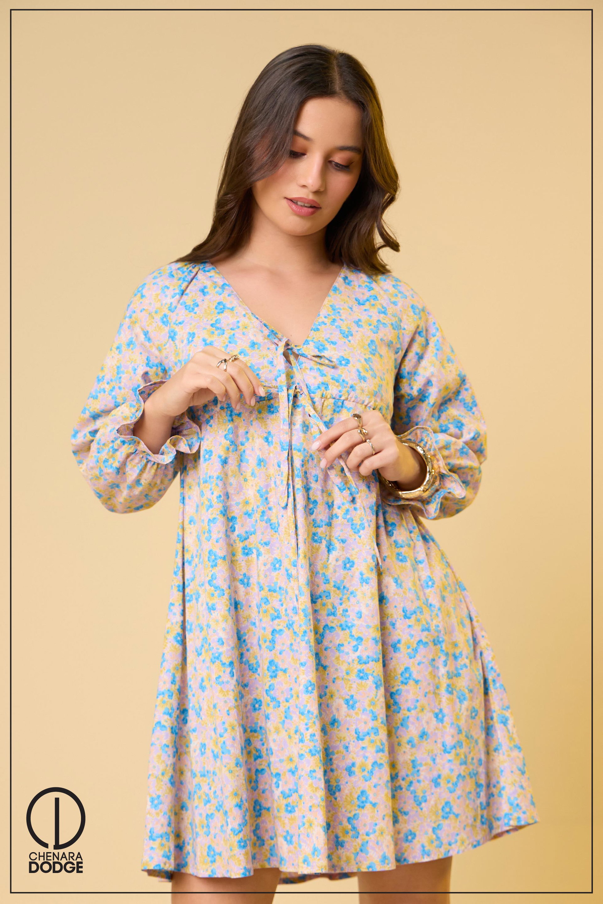 ANDIE V-NECK MINI DRESS