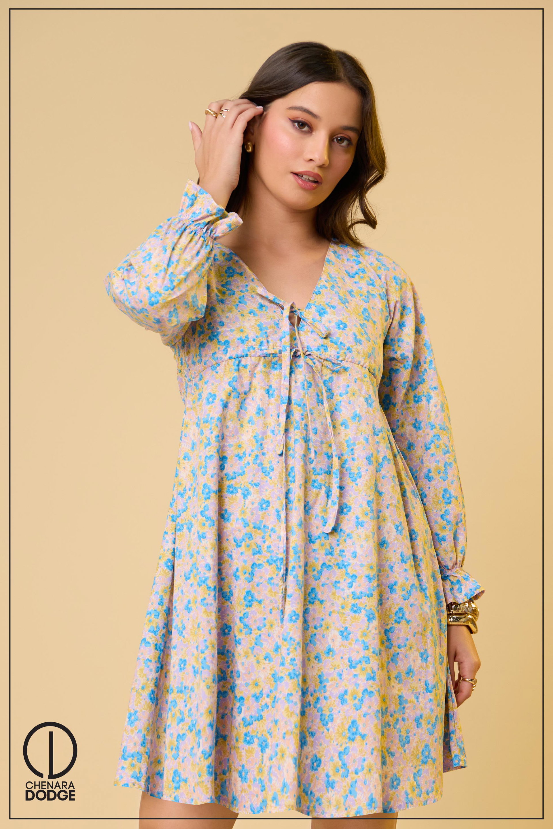 ANDIE V-NECK MINI DRESS