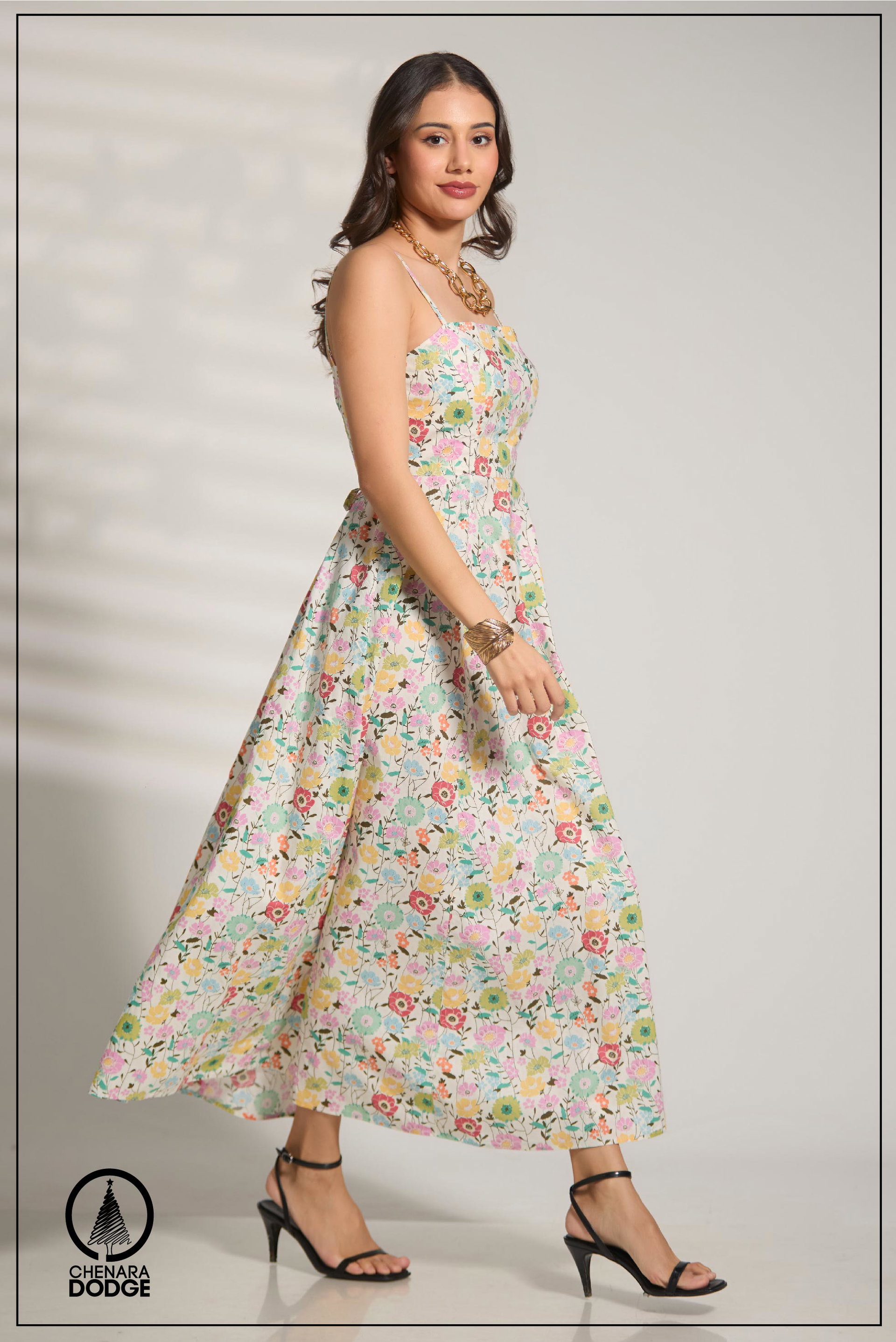 ANNA SQUARE NECK MAXI DRESS