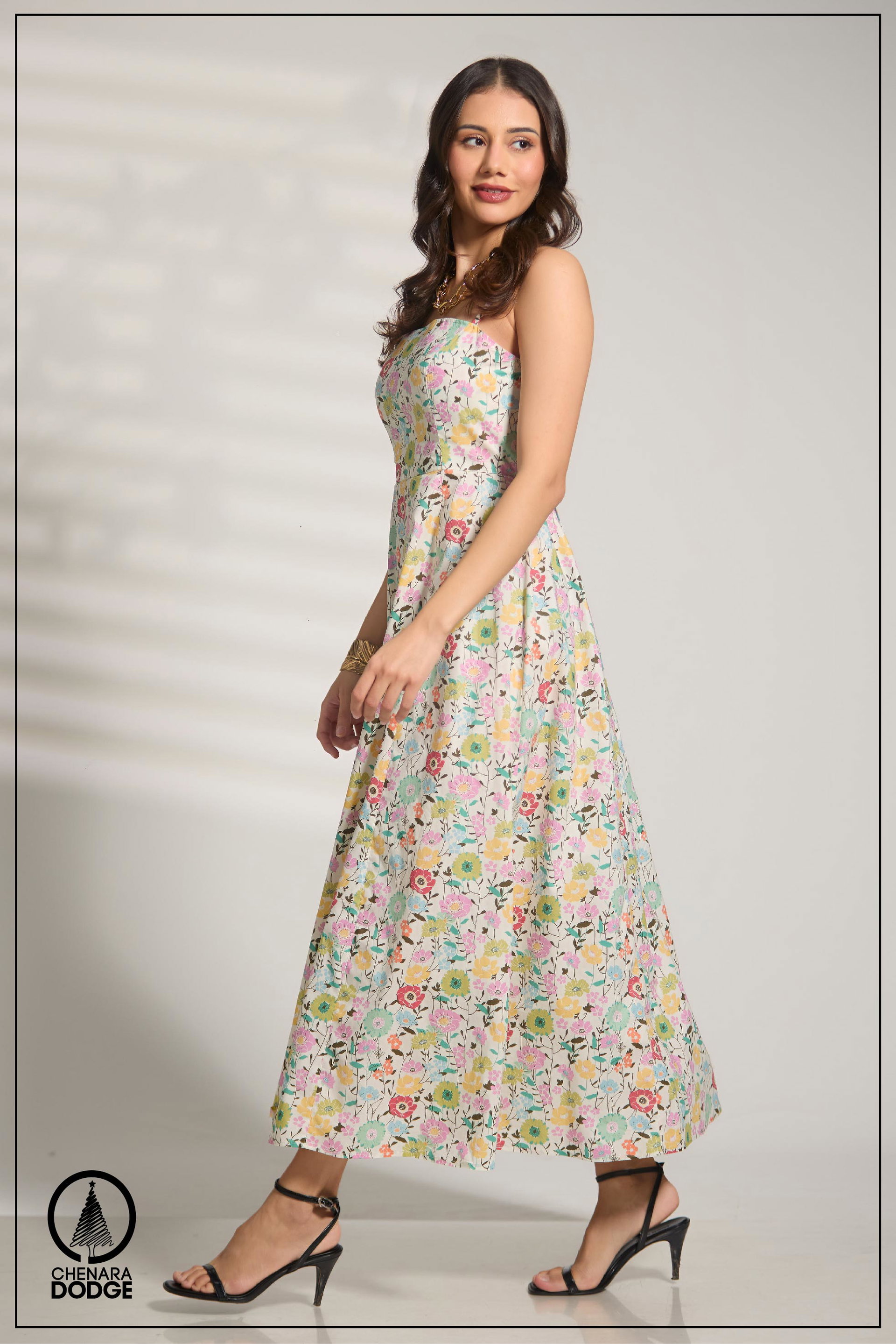 ANNA SQUARE NECK MAXI DRESS