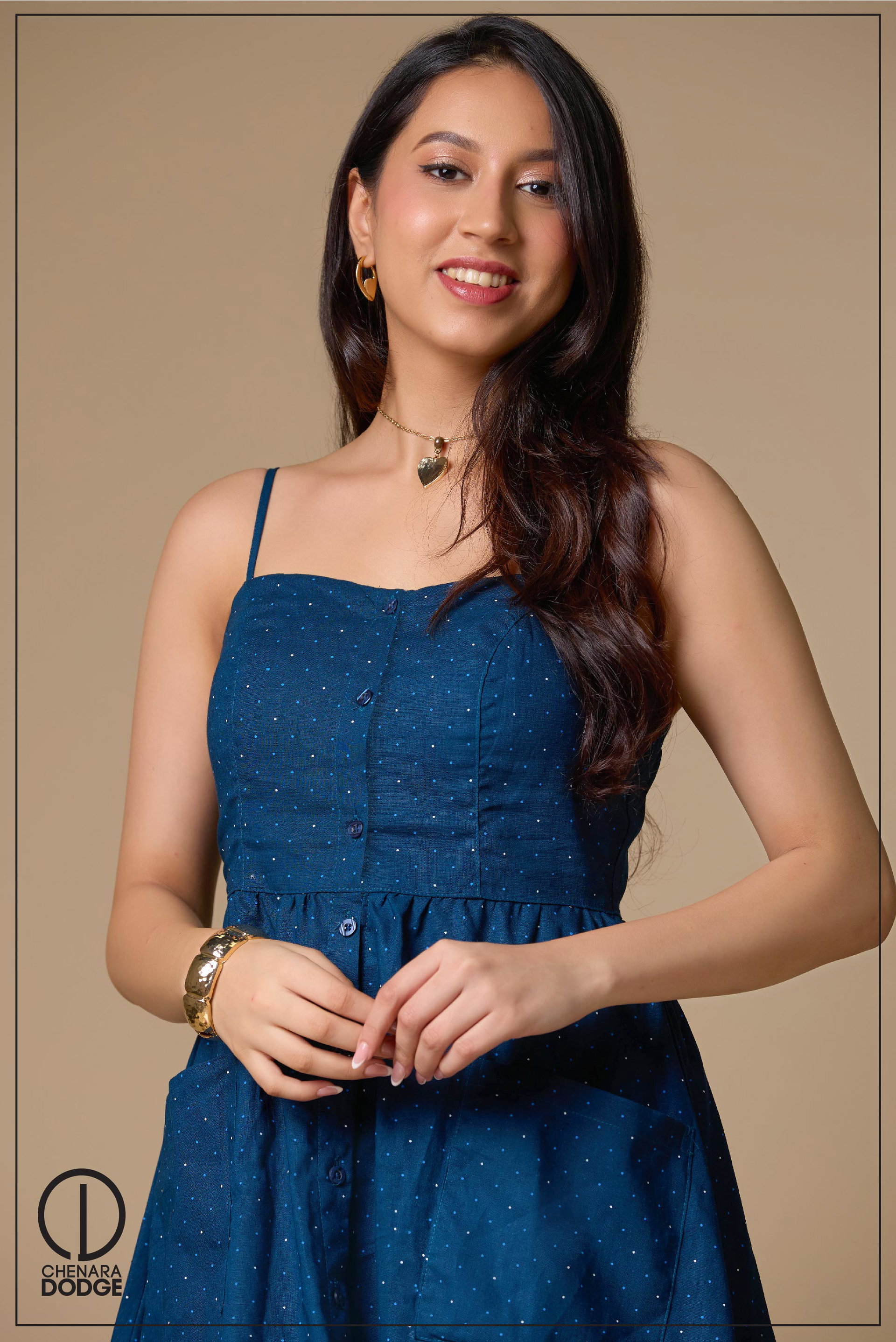 ANYA STRAPPY MIDI DRESS