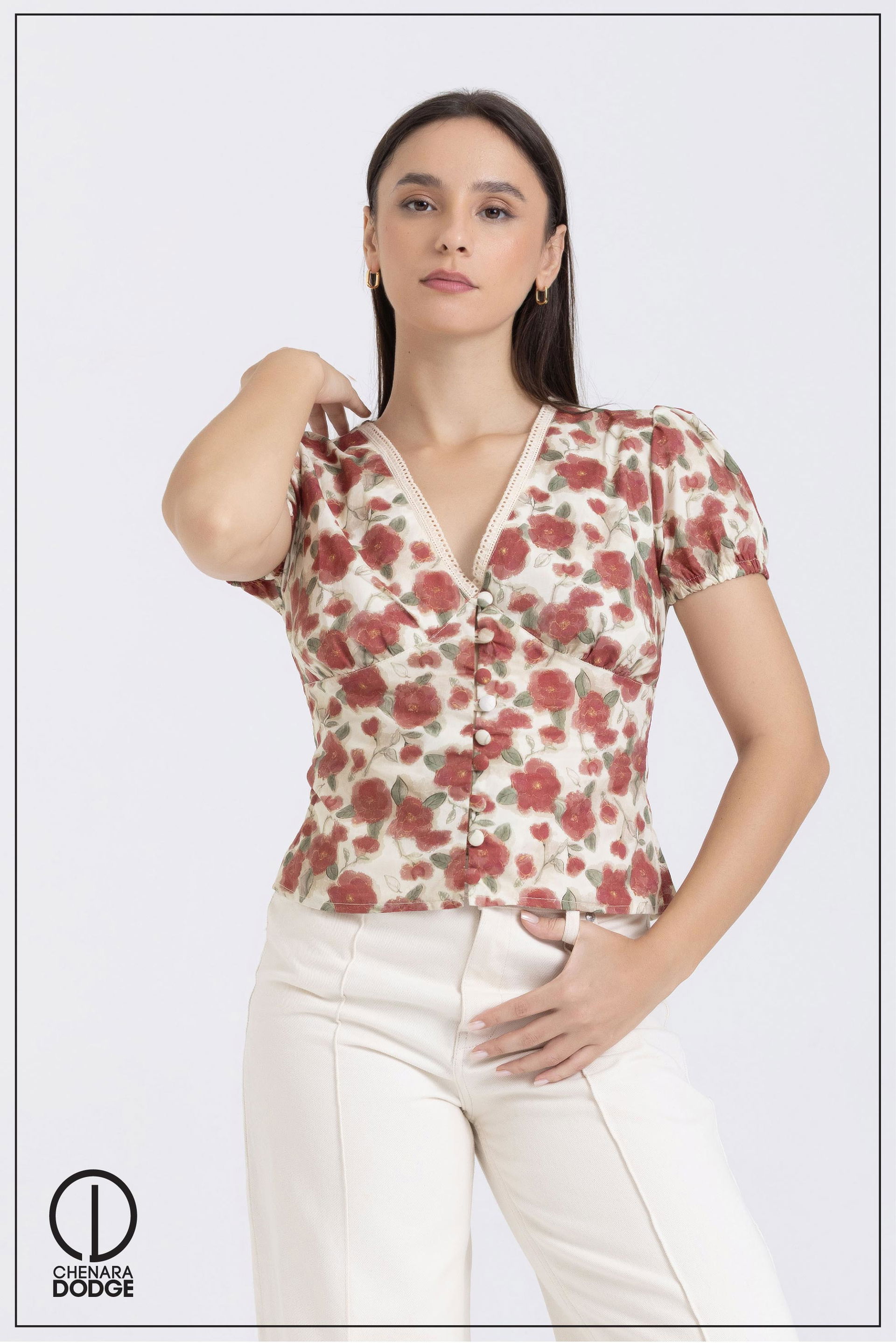 AUBREY V-NECK CORSET TOP