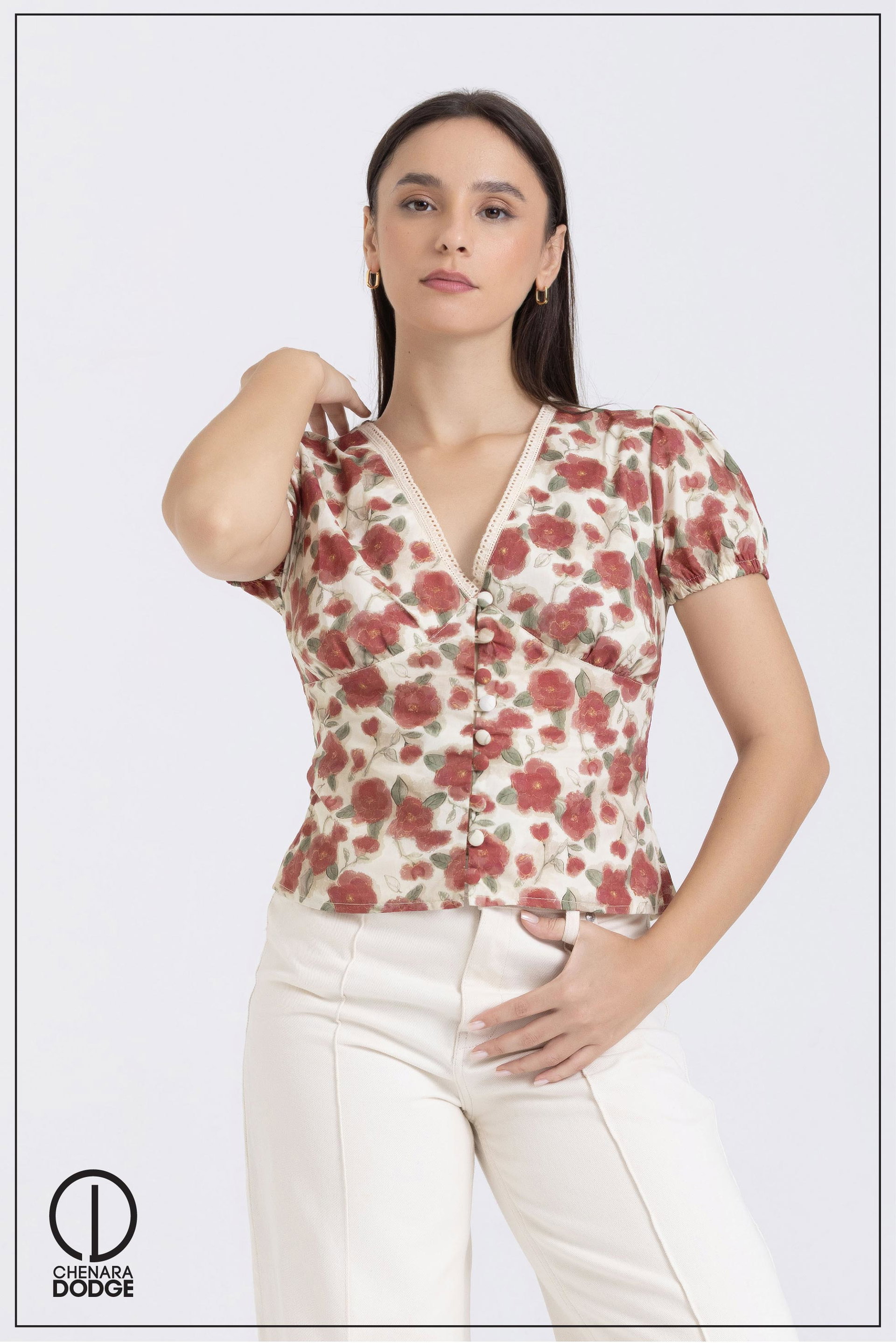 AUBREY V-NECK CORSET TOP