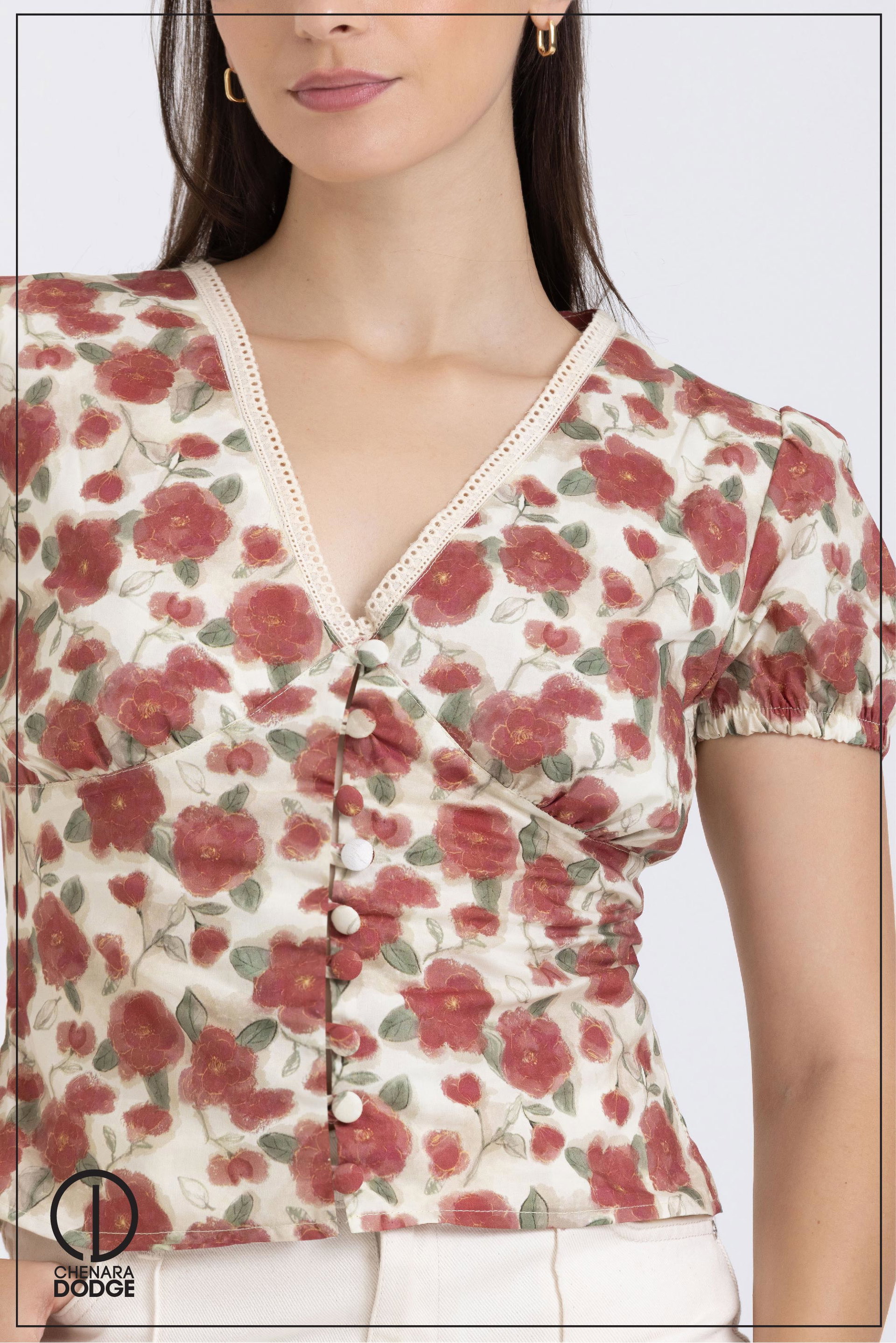 AUBREY V-NECK CORSET TOP