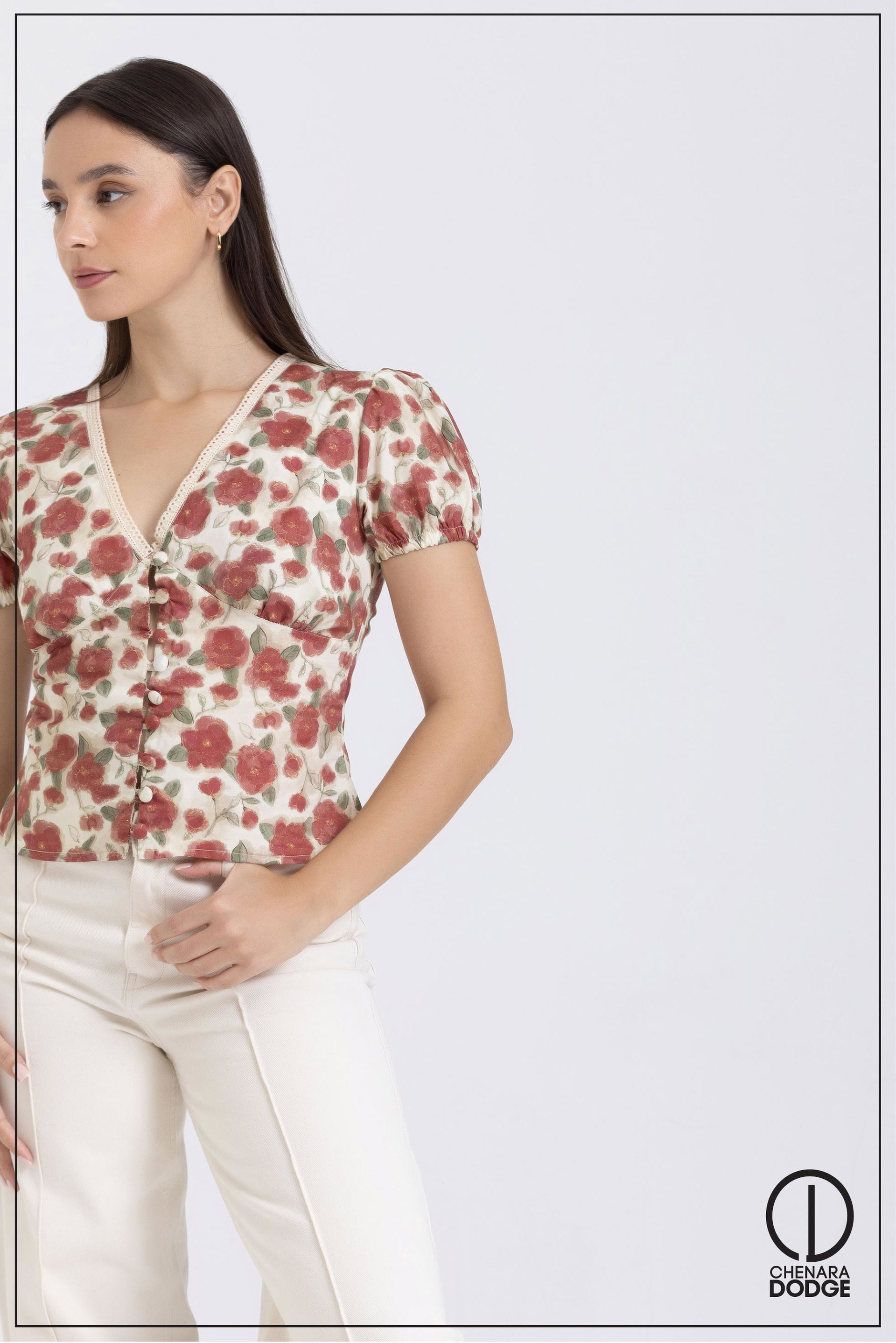 AUBREY V-NECK CORSET TOP