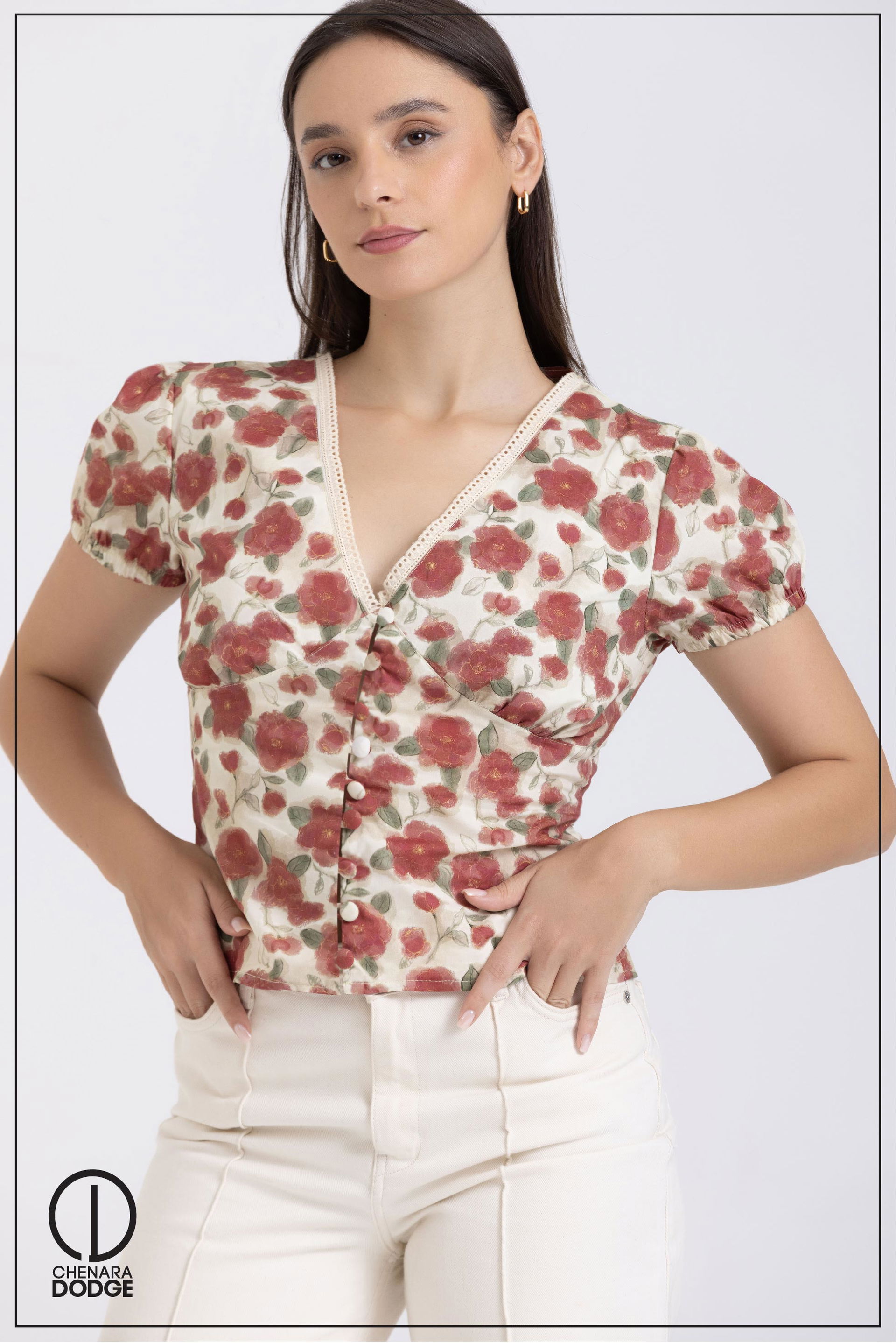 AUBREY V-NECK CORSET TOP