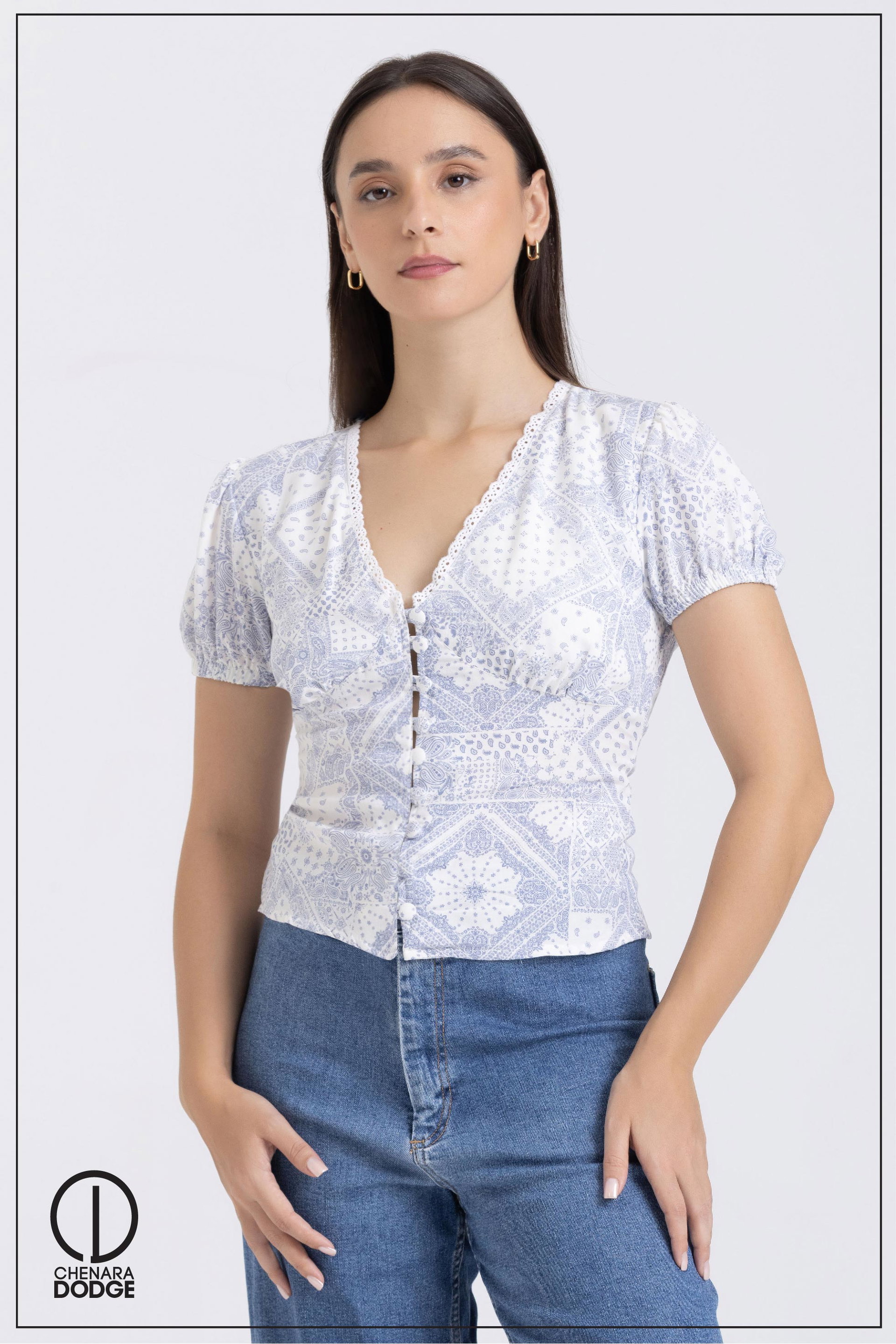 AUBREY V-NECK CORSET TOP