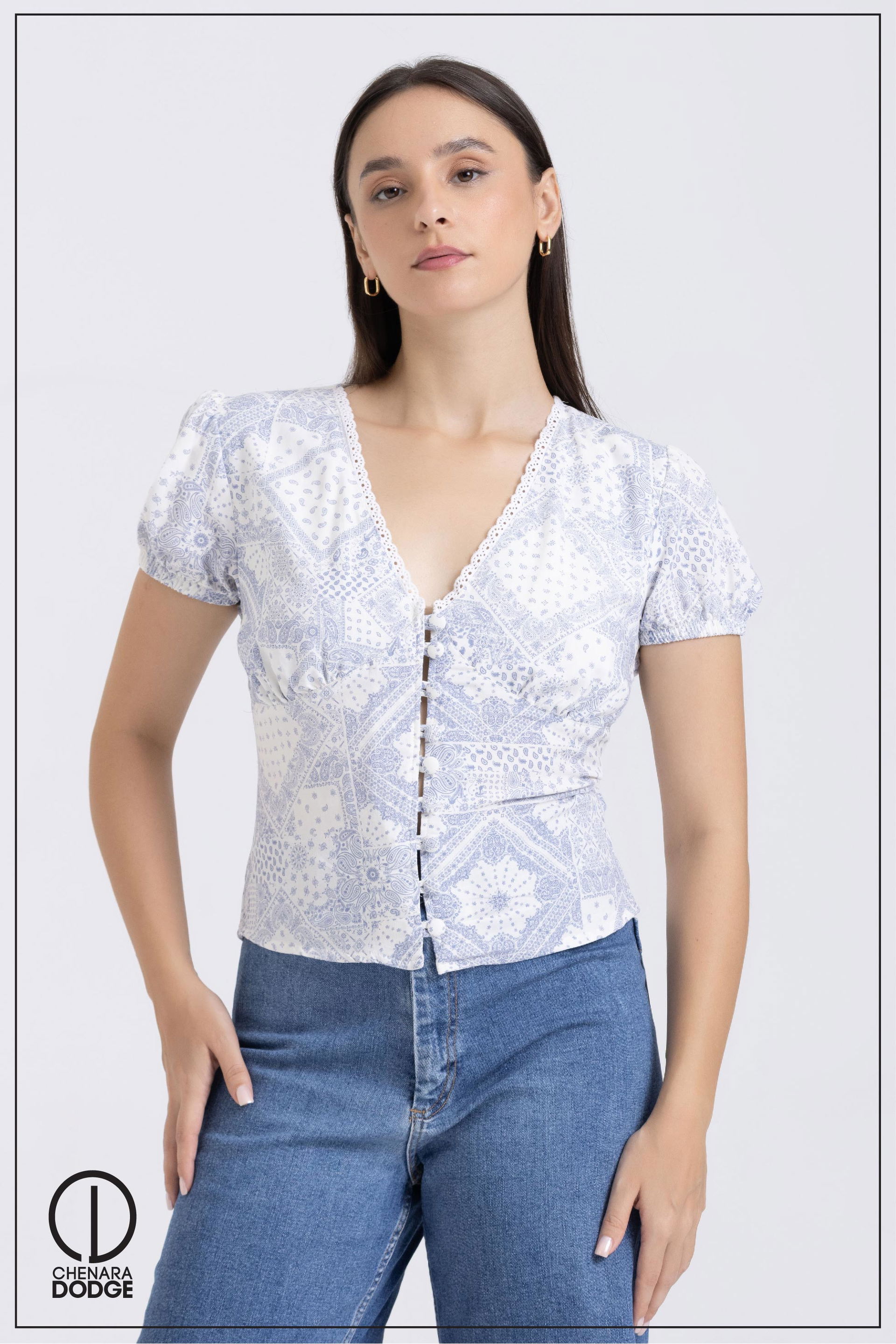 AUBREY V-NECK CORSET TOP