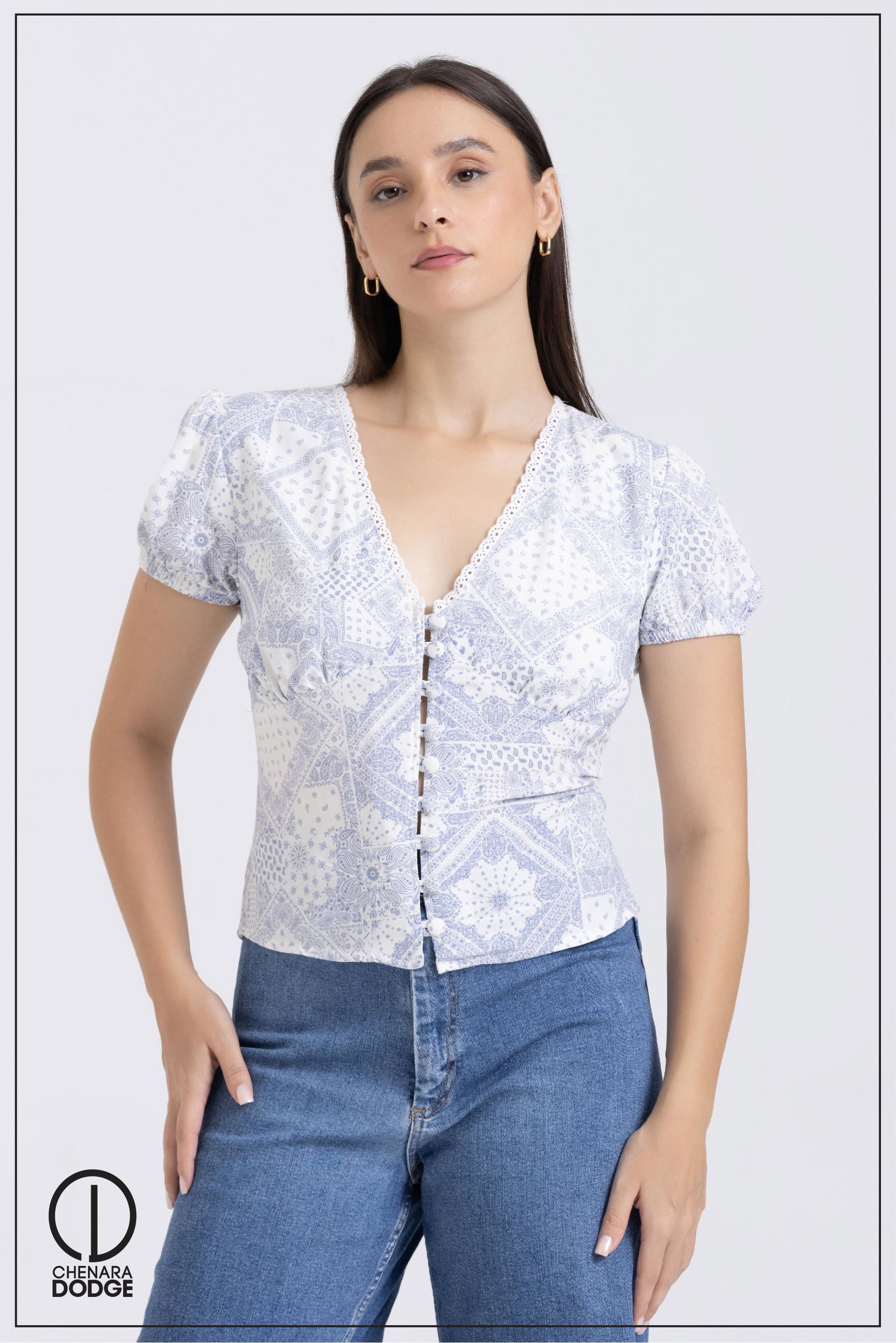 AUBREY V-NECK CORSET TOP