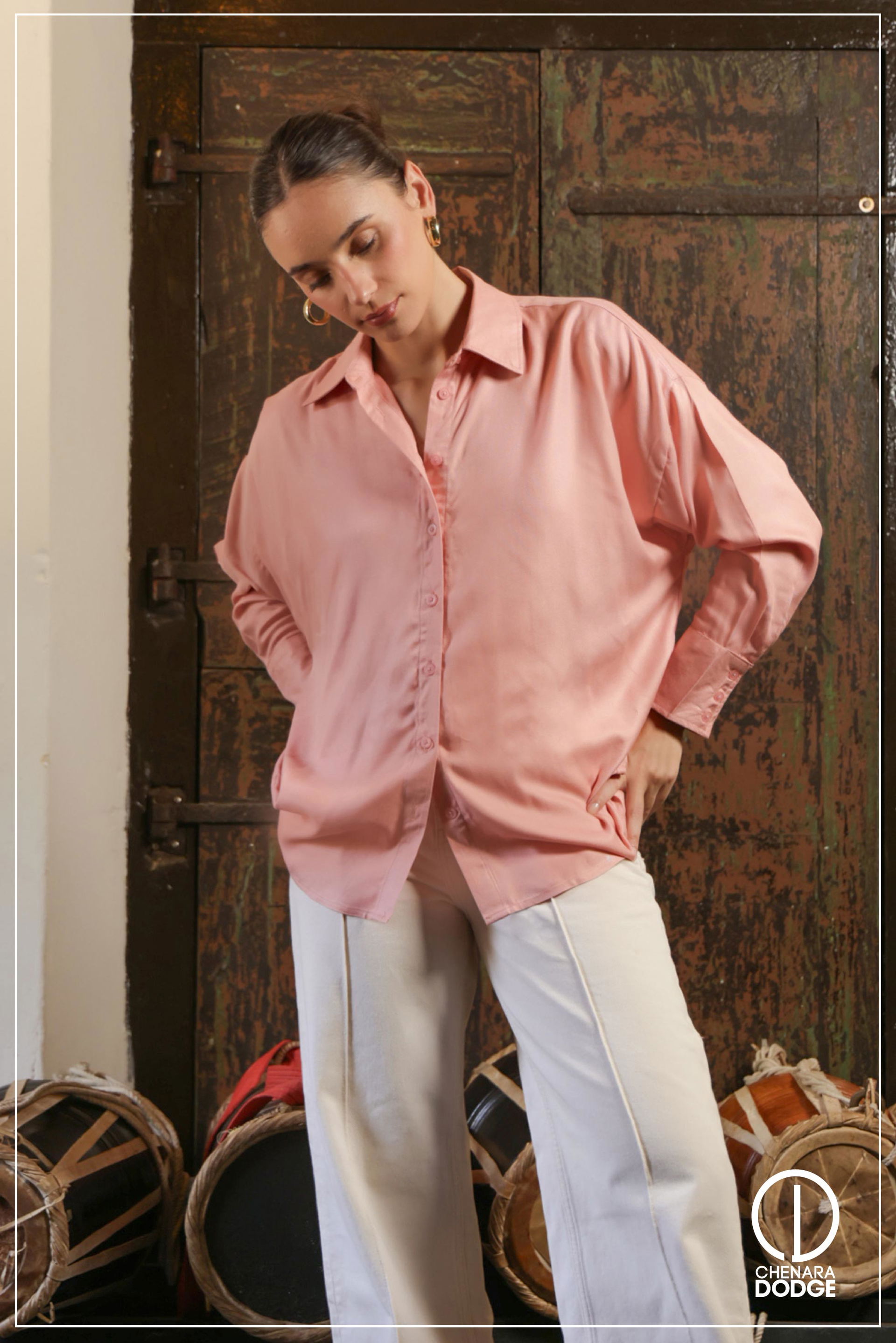 AURIE BUTTON DOWN OVERSIZED SHIRT