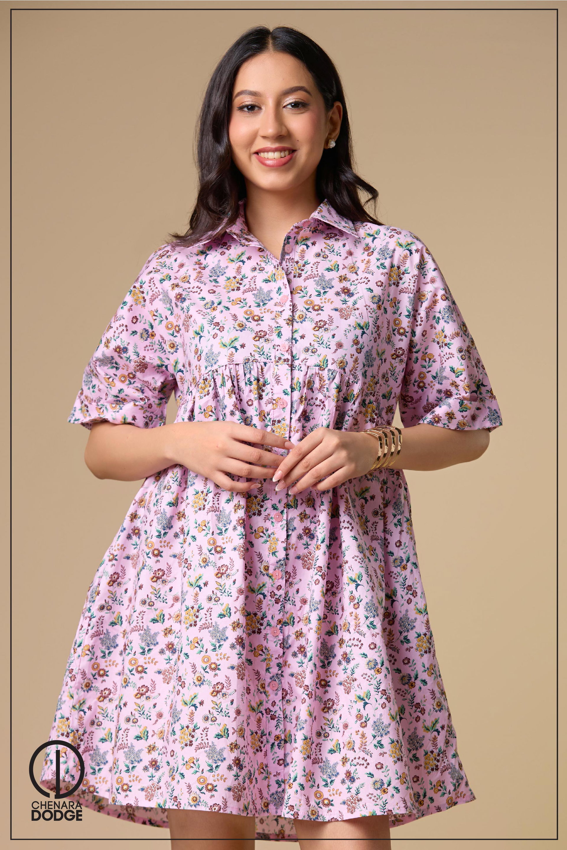 AVA COLLAR MINI DRESS