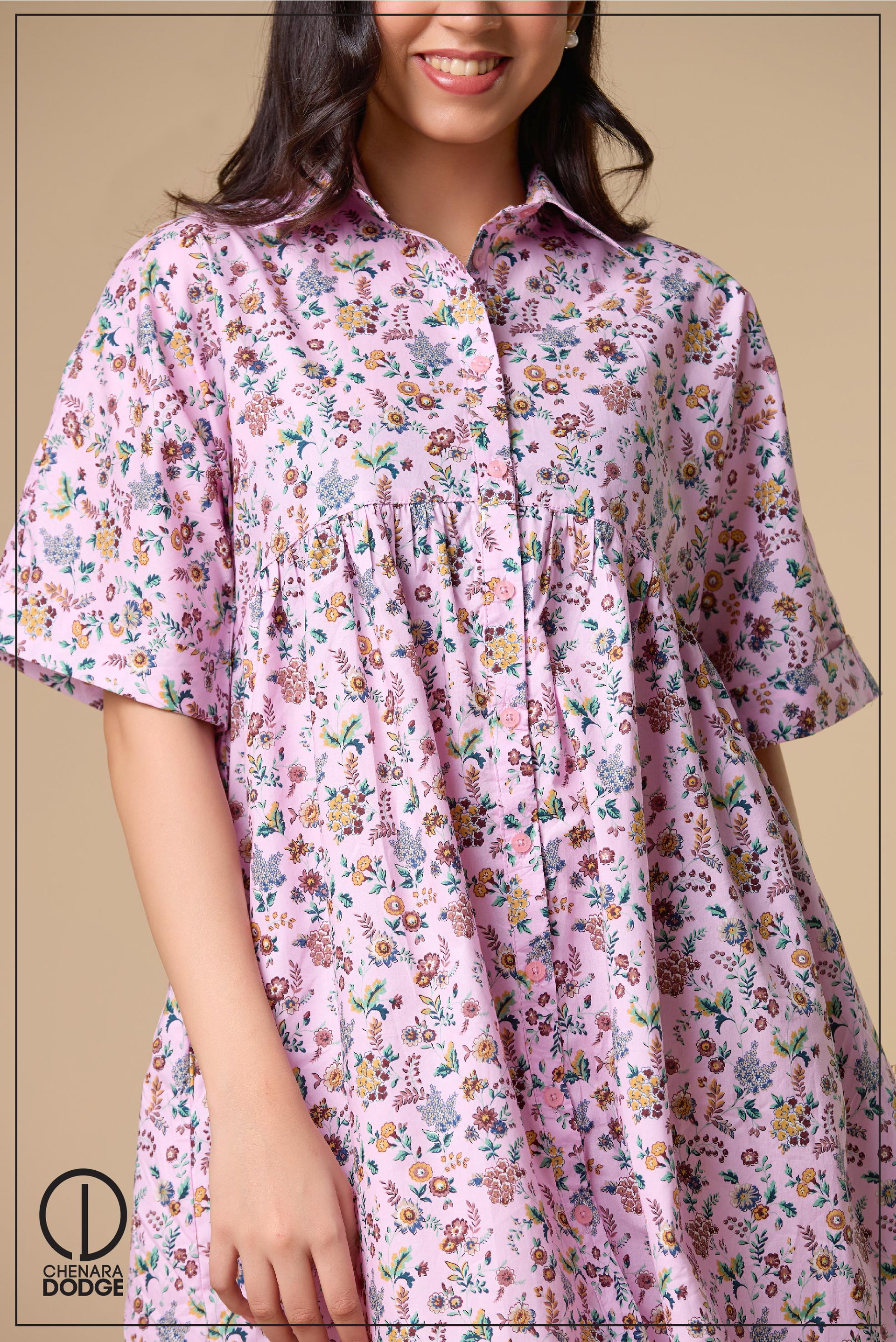 AVA COLLAR MINI DRESS