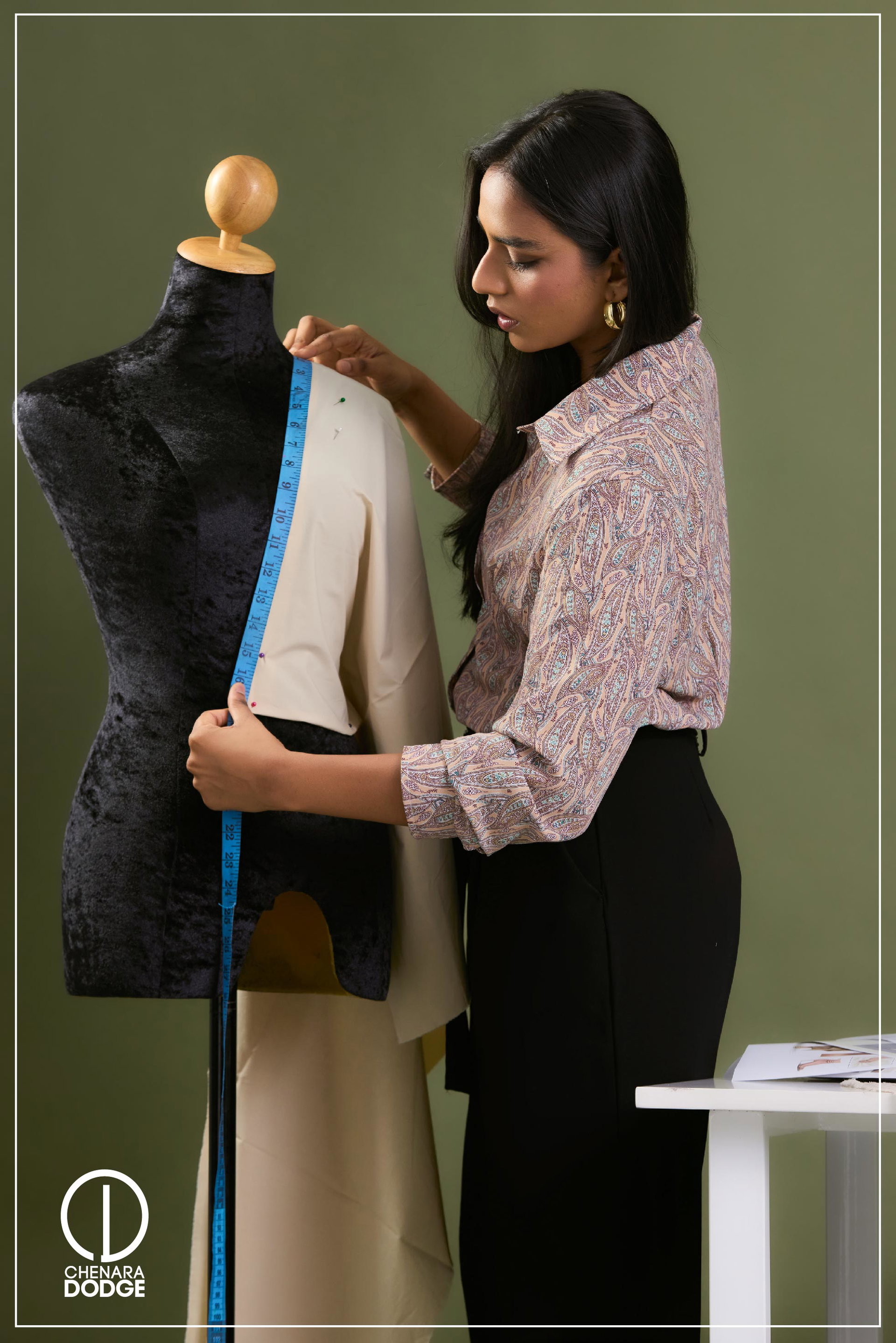 AYLA PLEATED DETAILED OFFICE PANT