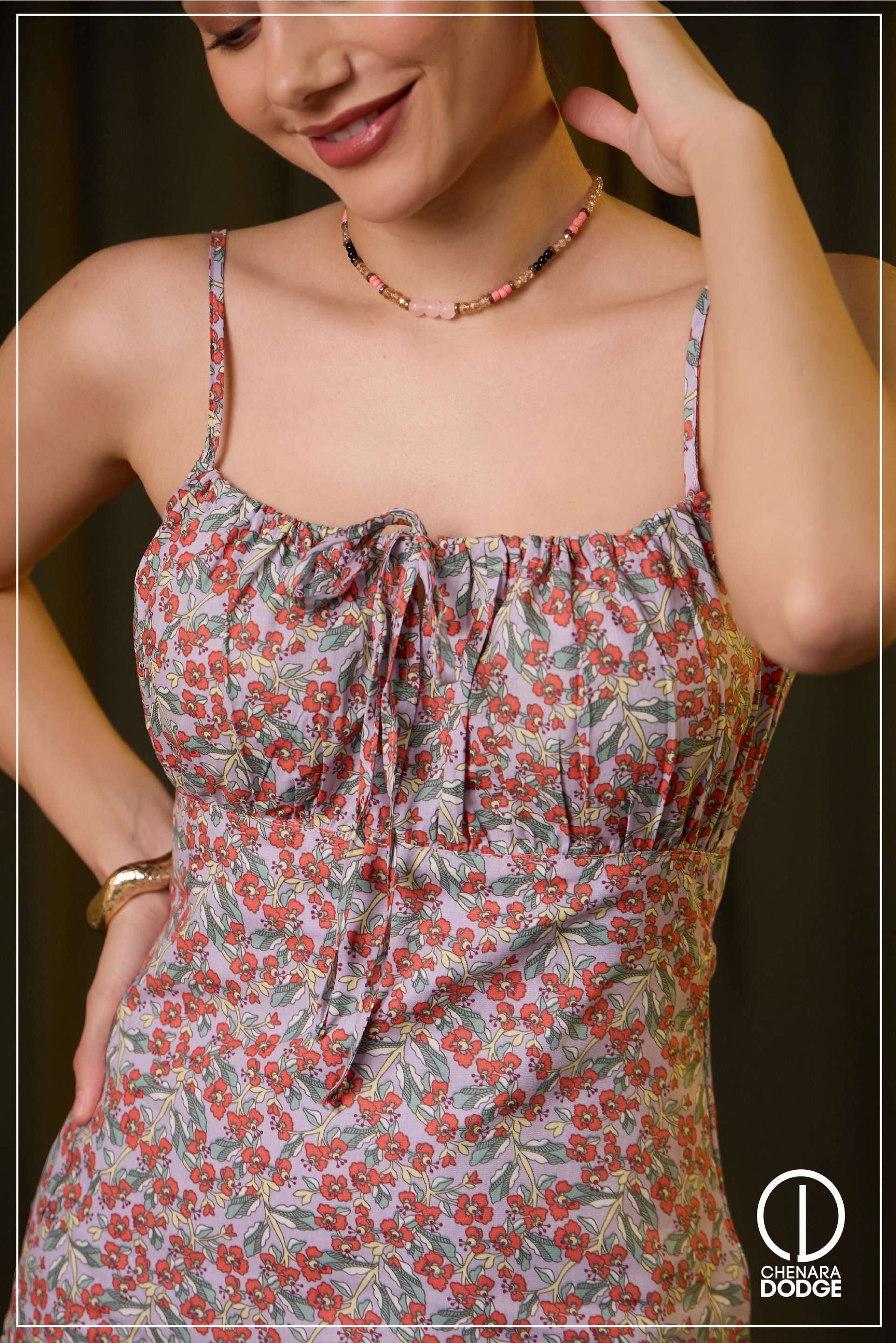 BAILEY BUSTIER MIDI DRESS