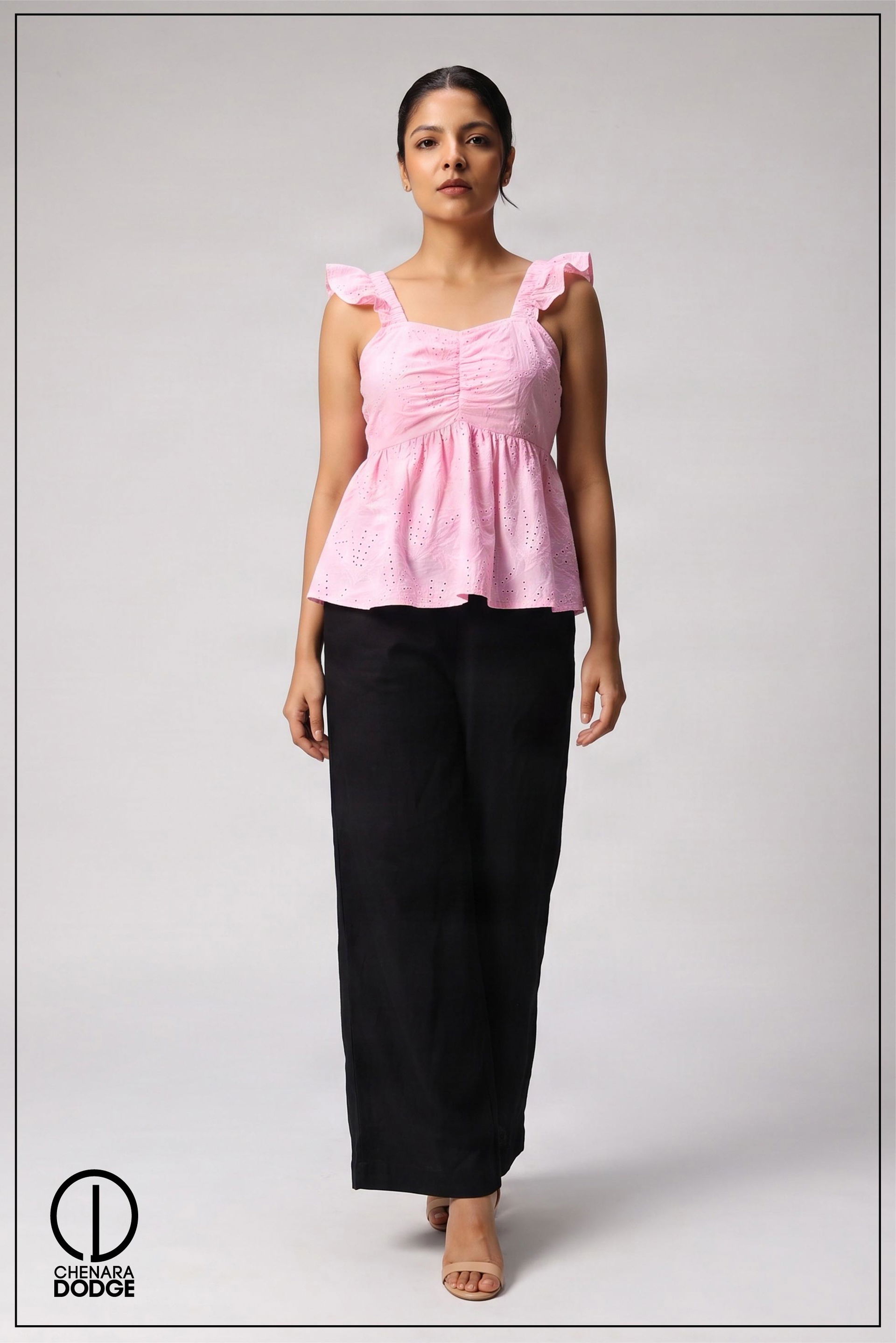 BECCA CASUAL SWEETHEART NECK TOP