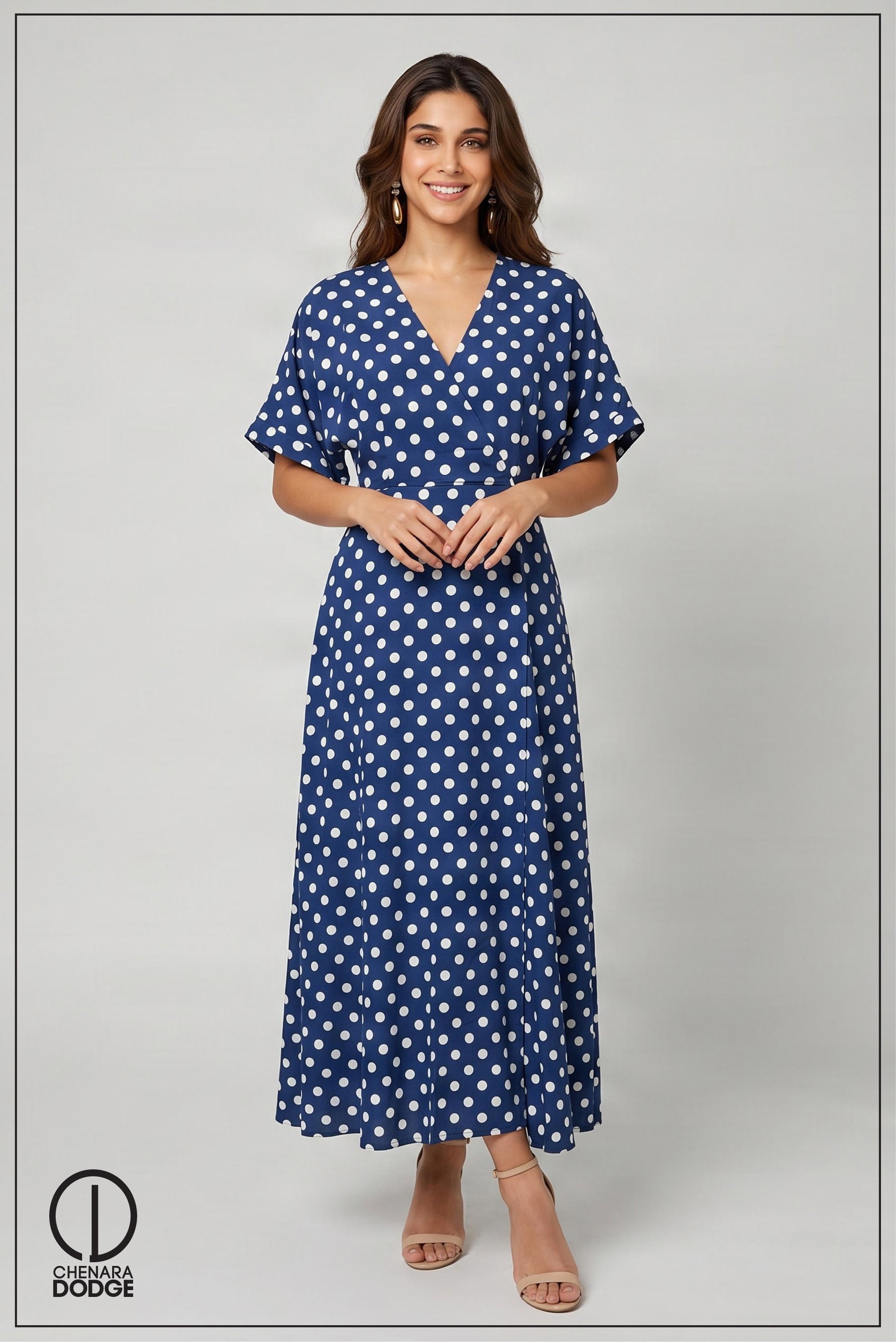 BELL SLEEVE MAXI DRESS