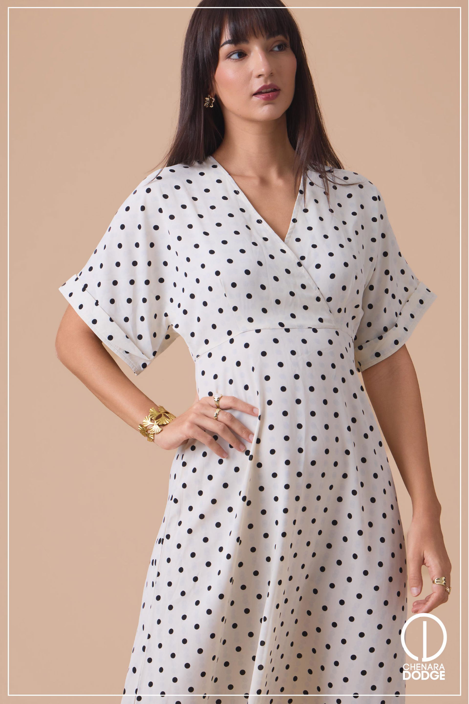 BELL SLEEVE MAXI DRESS