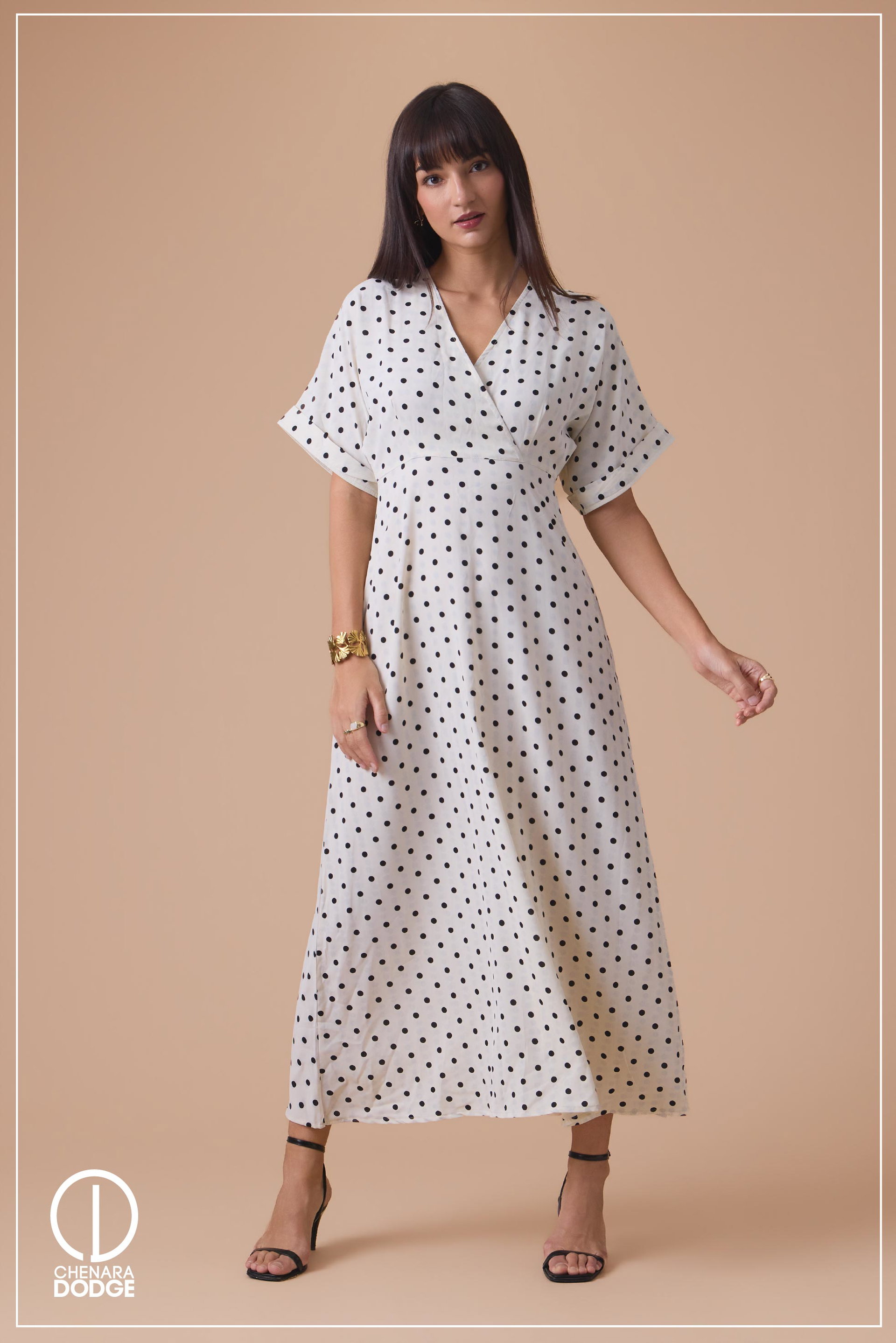 BELL SLEEVE MAXI DRESS