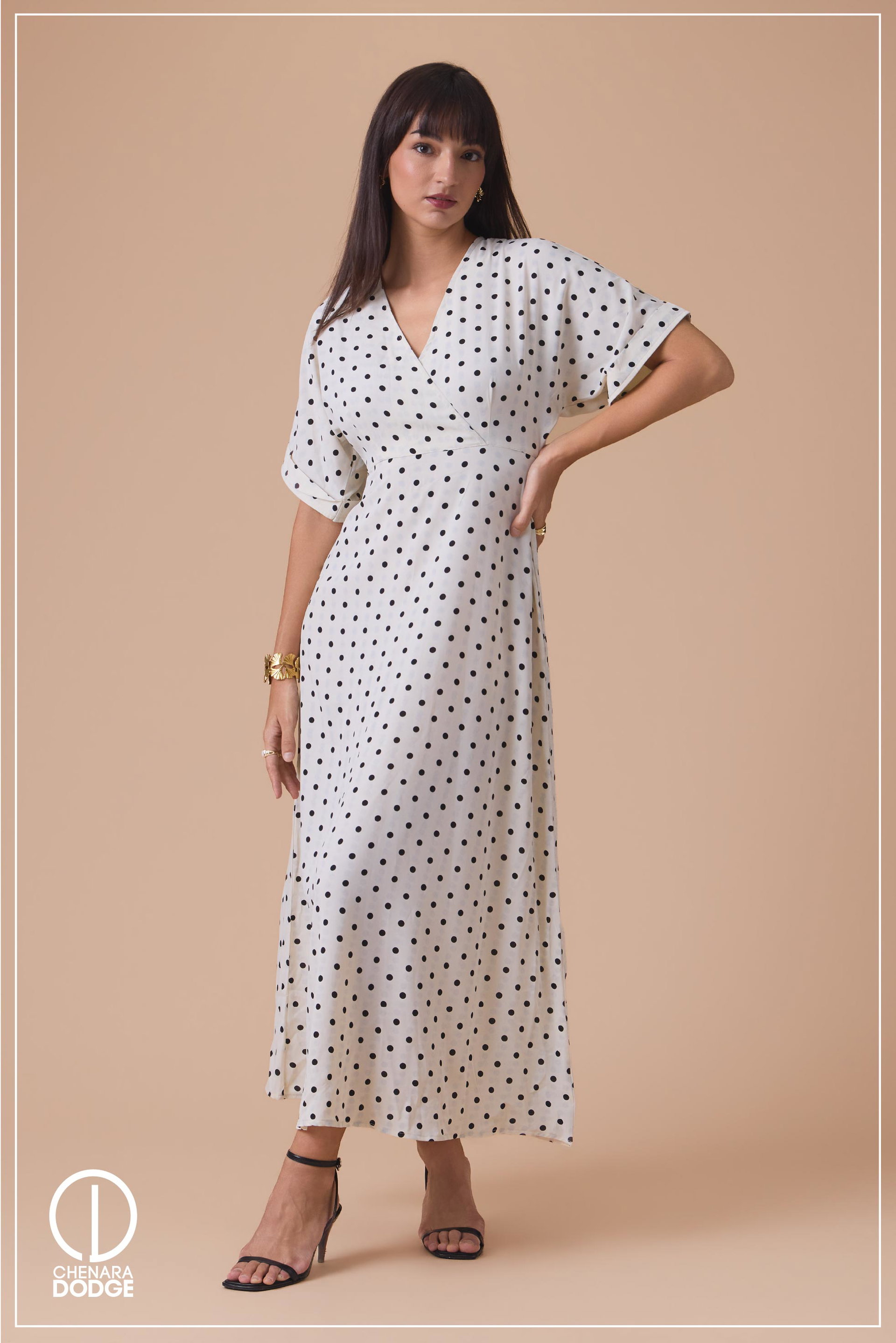 BELL SLEEVE MAXI DRESS