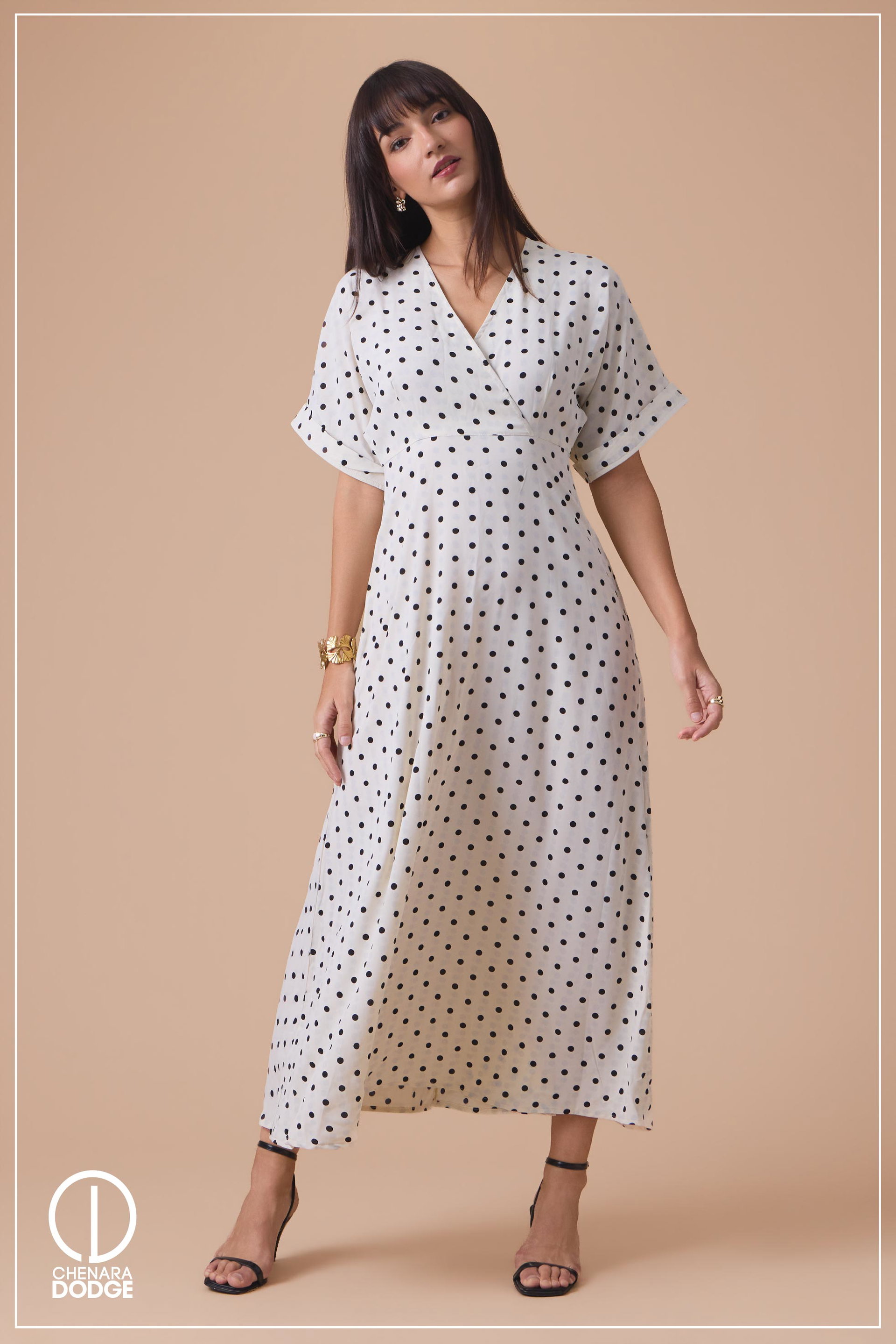 BELL SLEEVE MAXI DRESS