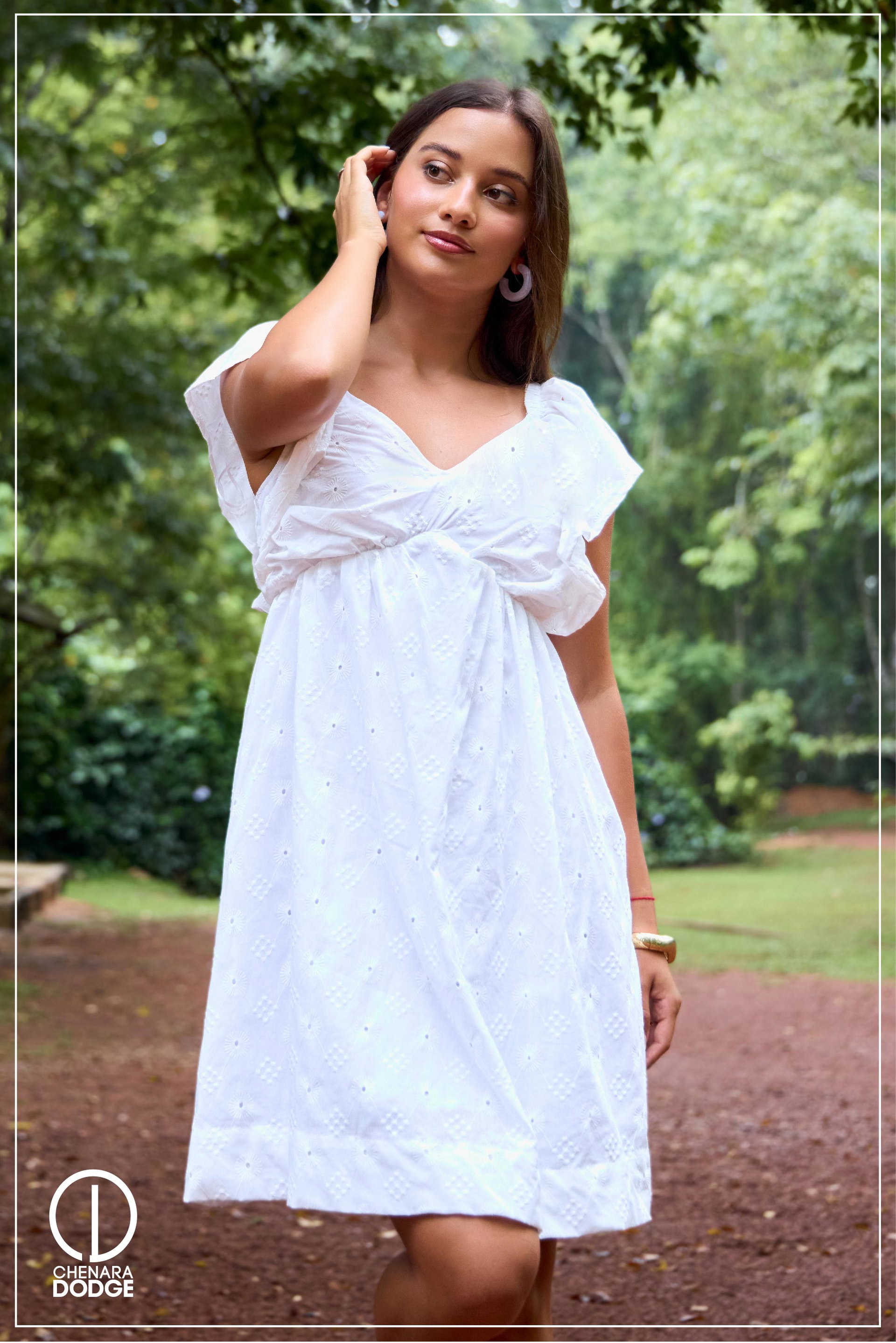 BELLA FLUTTER SLEEVE MINI DRESS