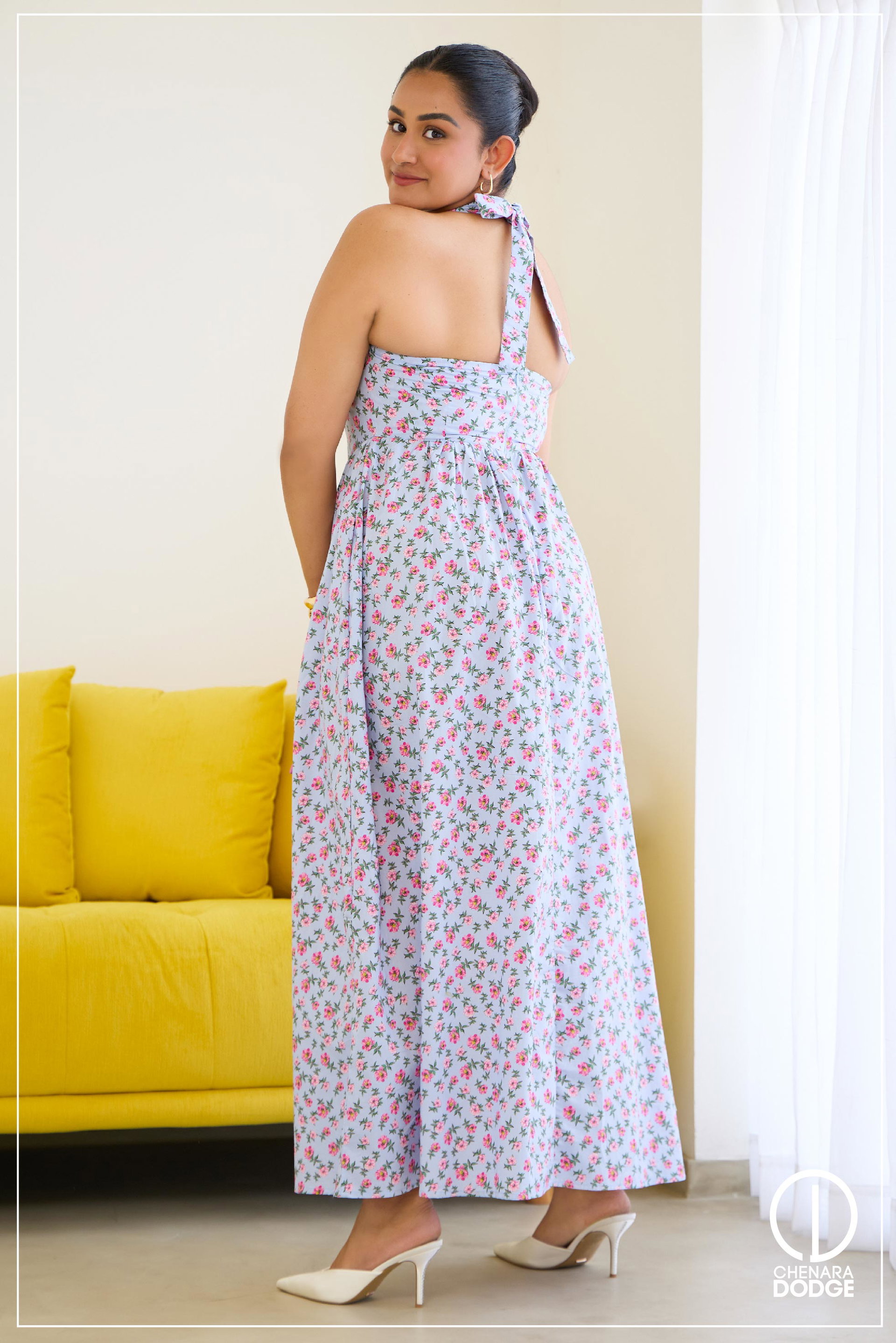 BELLA HALTER MAXI DRESS