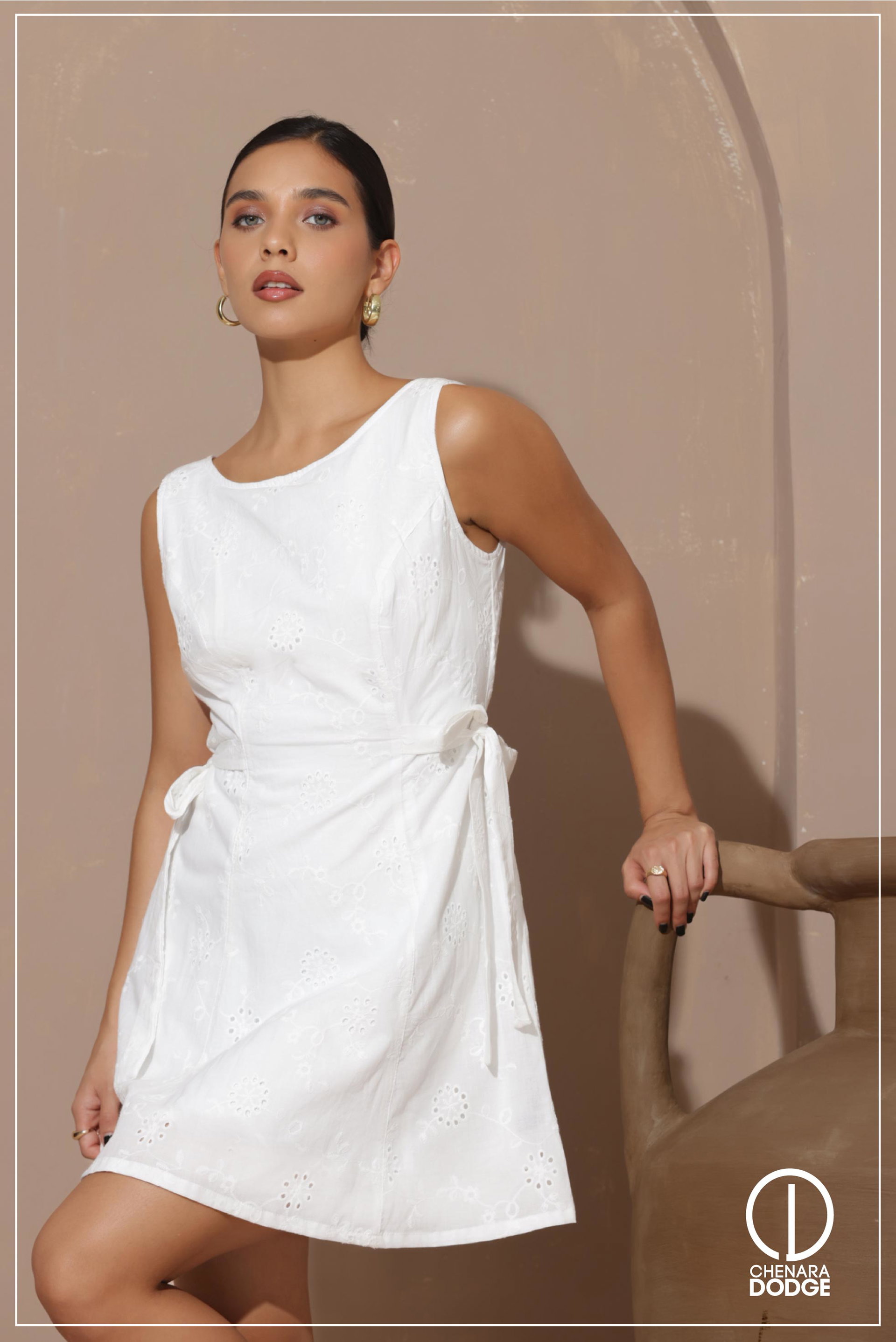 BELLA SIDE KNOT MINI DRESS