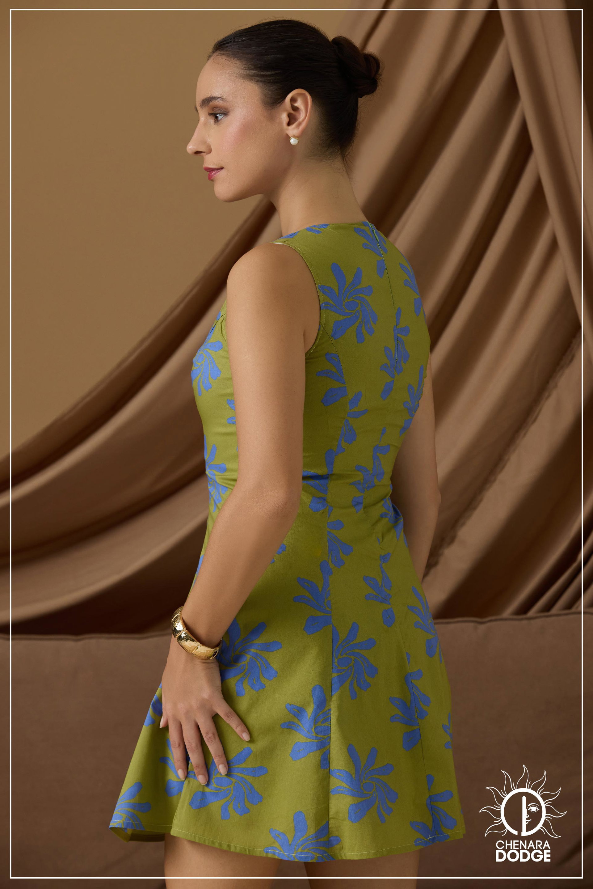 BRITTNEY V NECK MINI DRESS