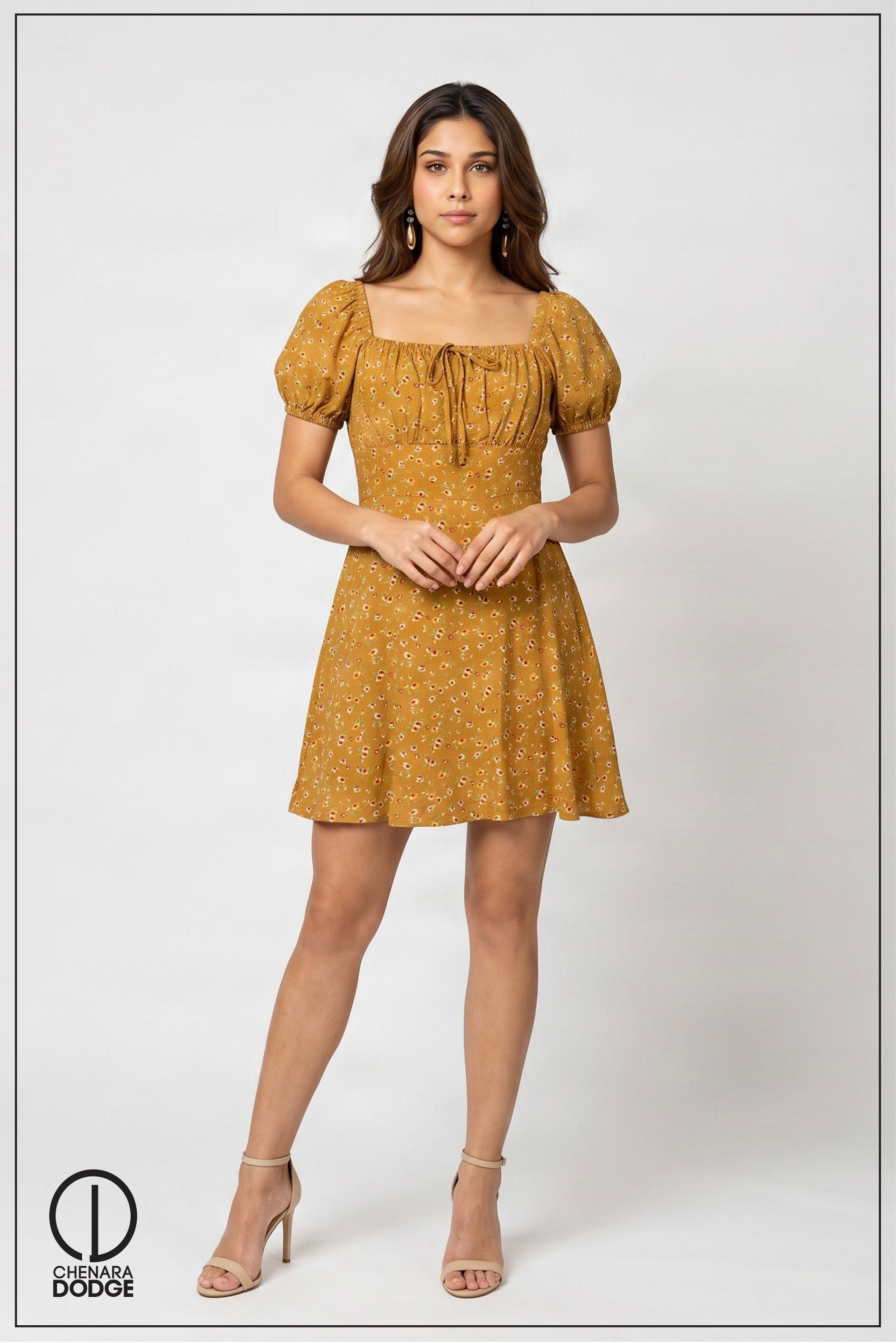 CAMERON SQUARE NECK MINI DRESS