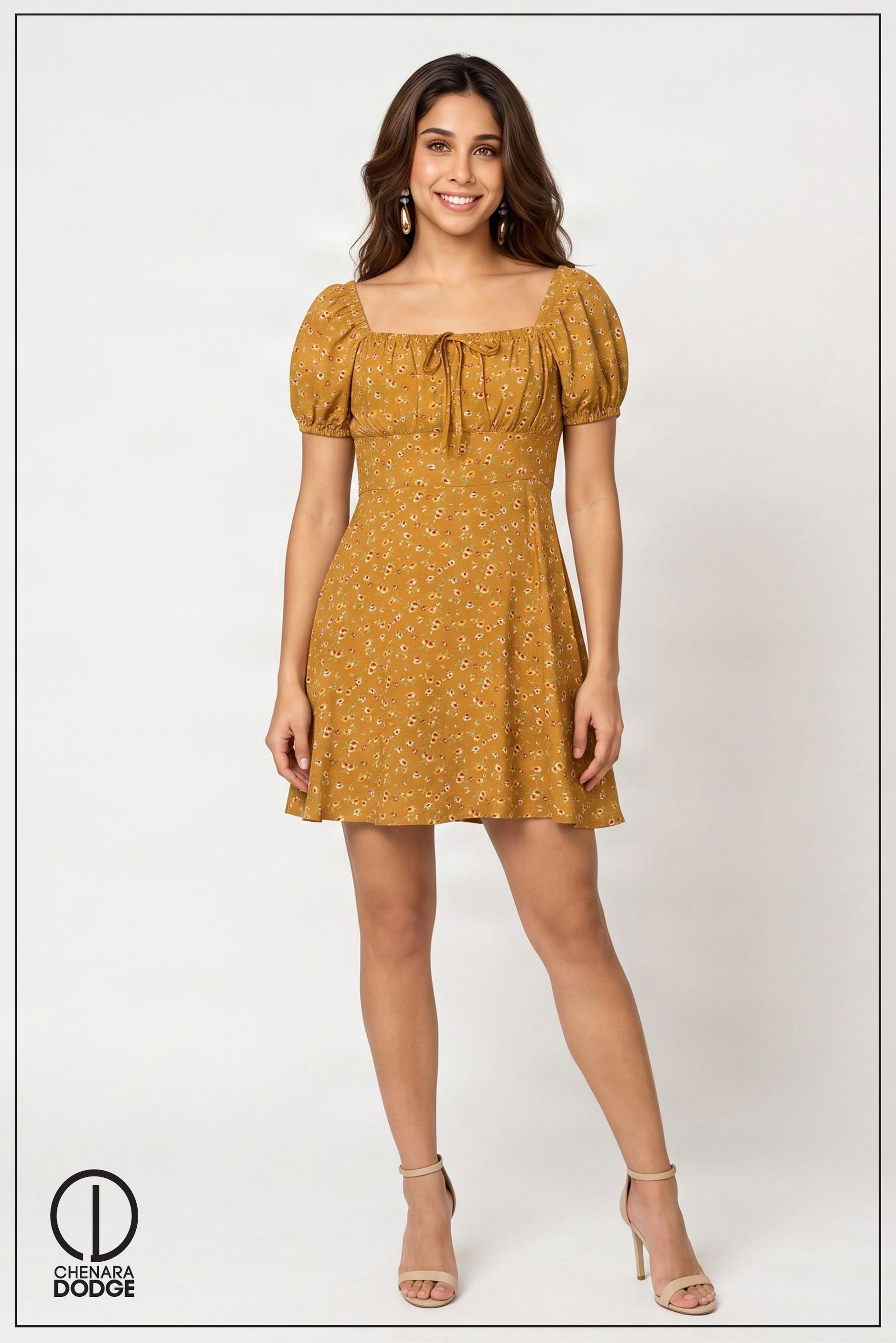 CAMERON SQUARE NECK MINI DRESS