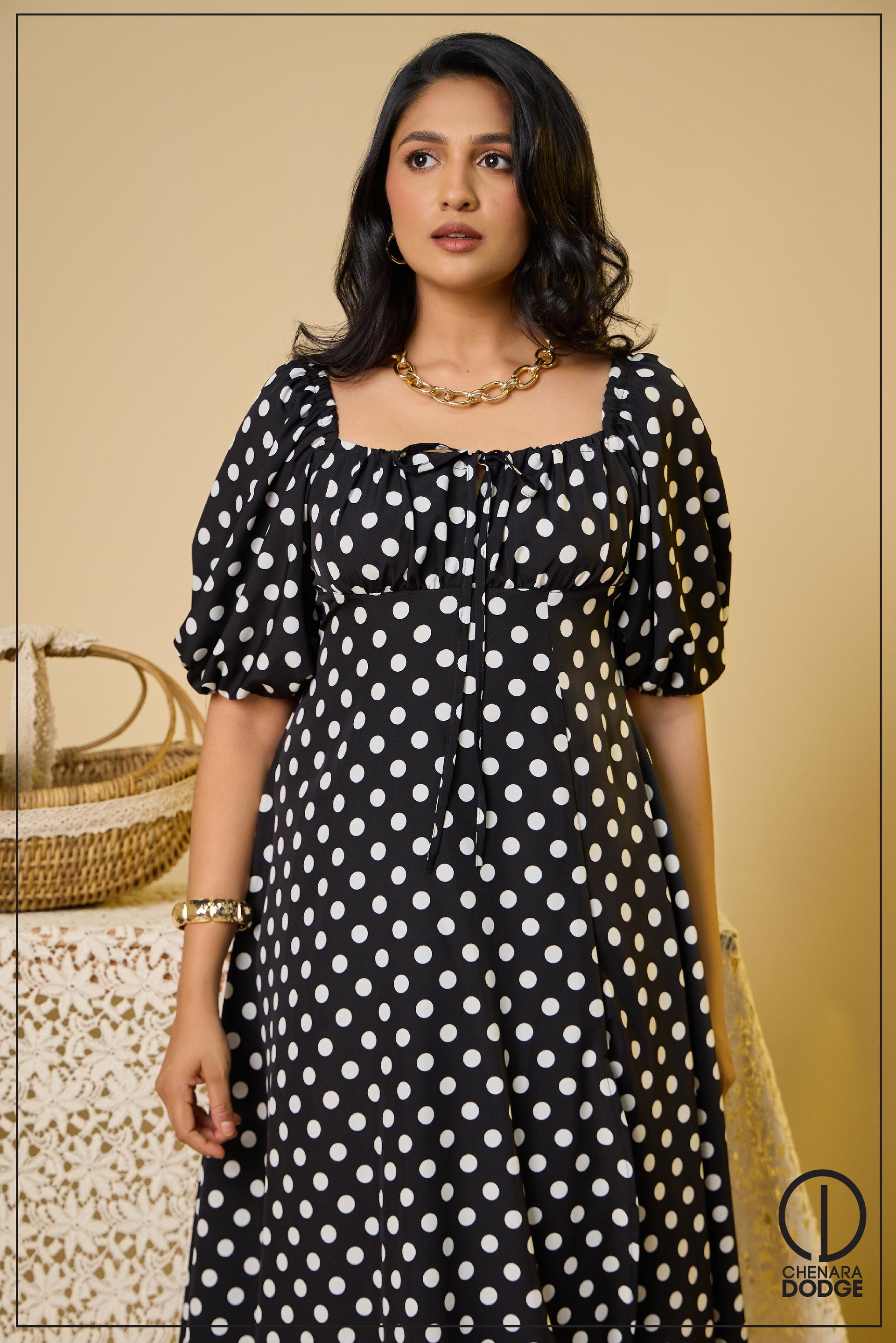CHLOE BUSTIER MIDI DRESS