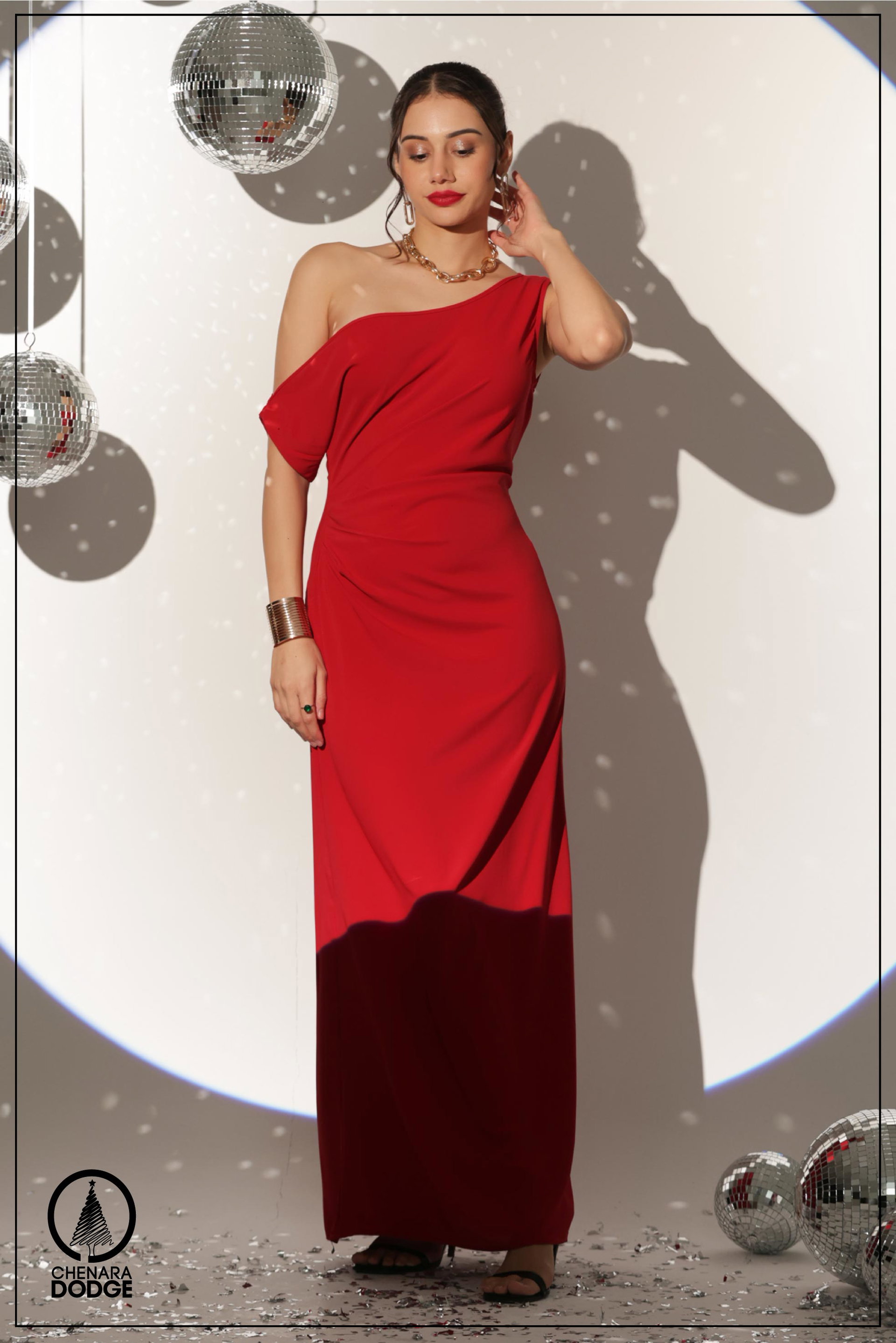 CHRISSY DROP SHOULDER MAXI DRESS