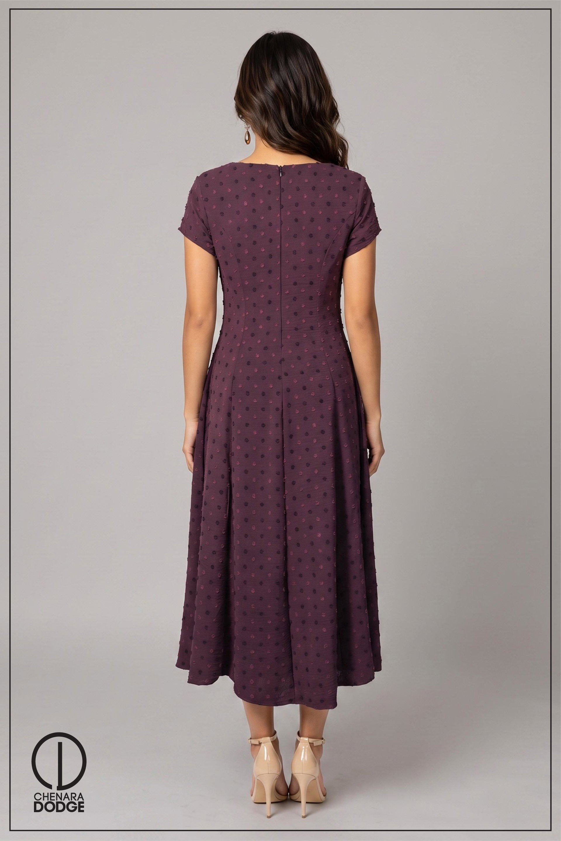 CLARA SHORT SLEEVE MIDI DRESS