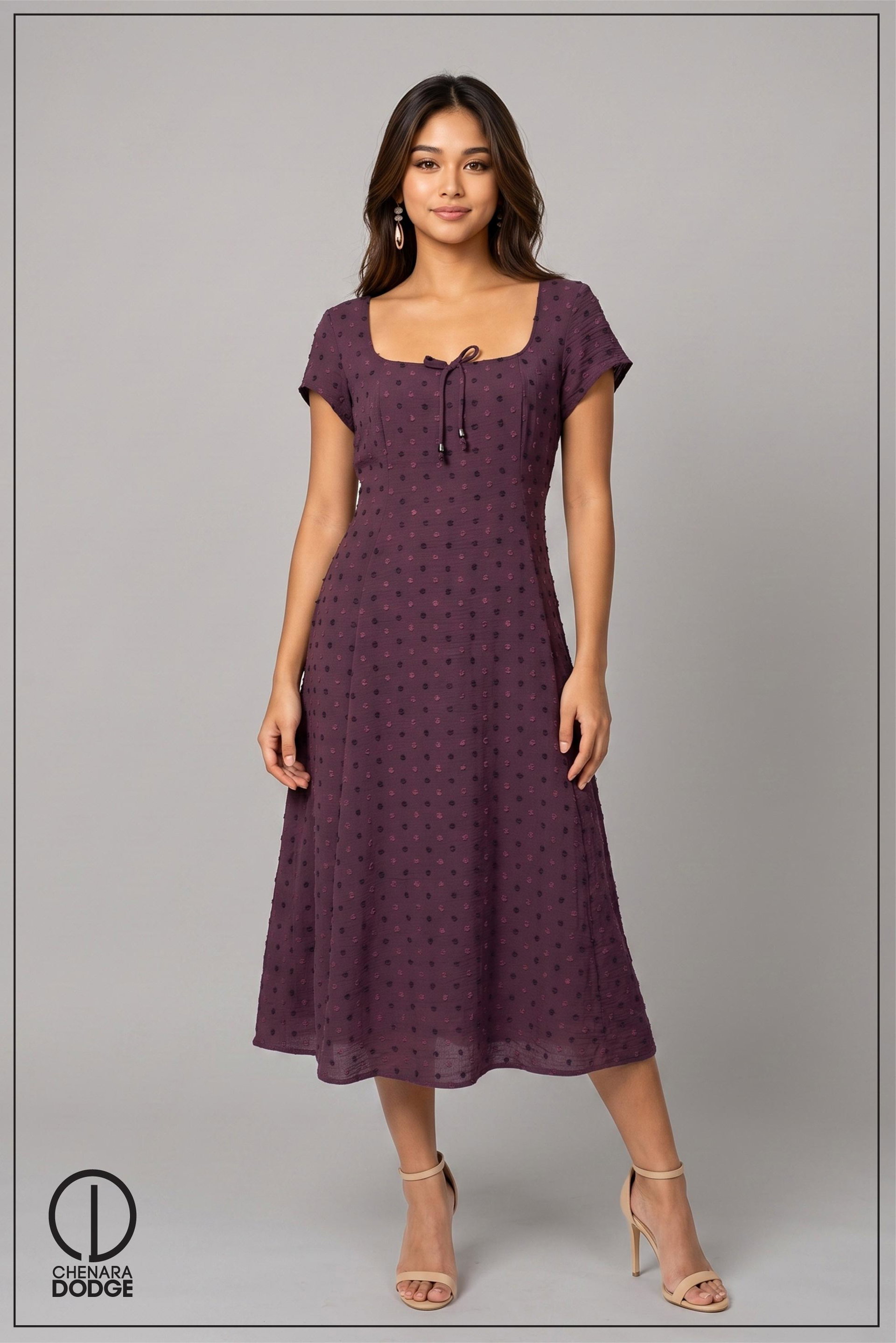 CLARA SHORT SLEEVE MIDI DRESS