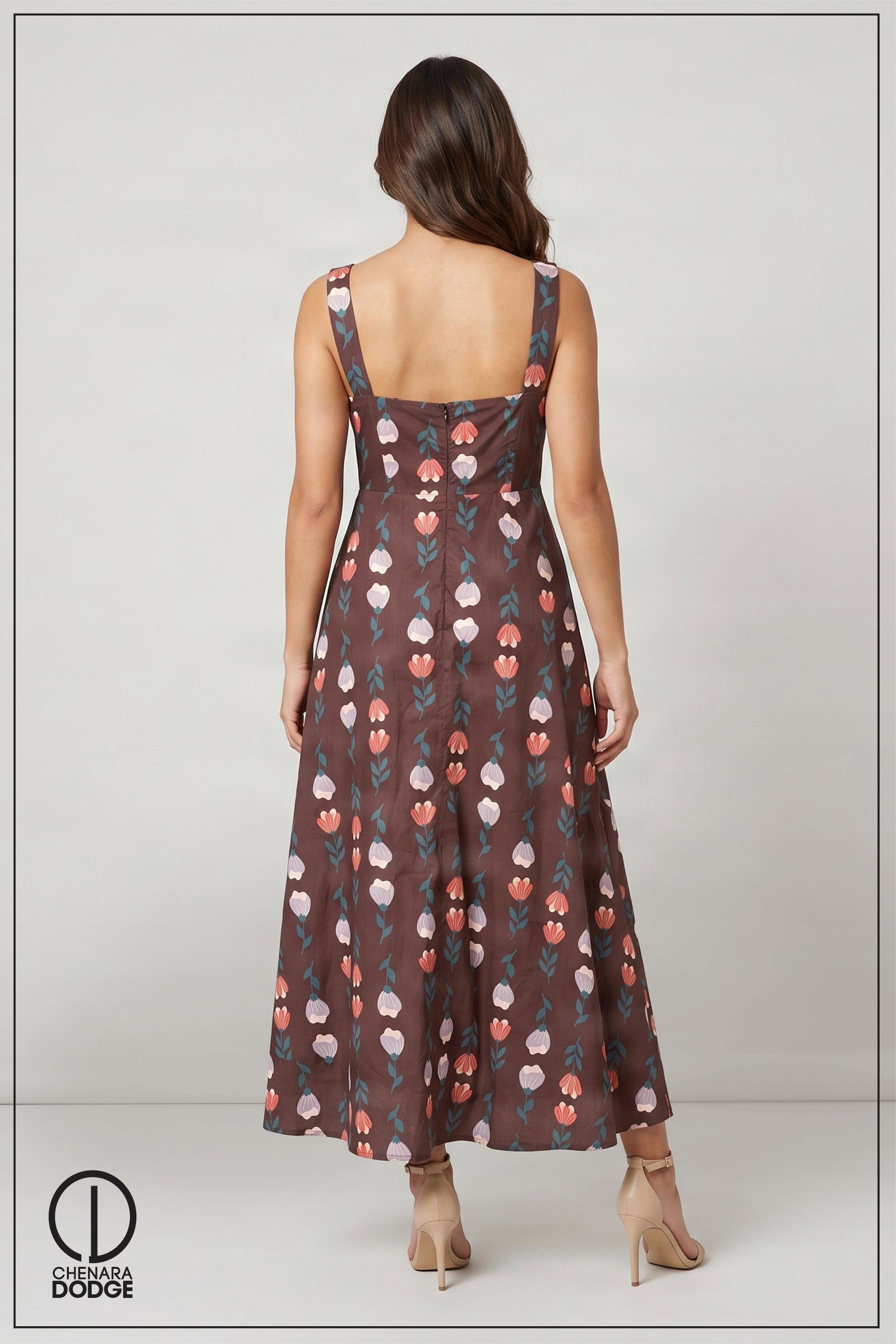 CLARA THICK STRAP MAXI DRESS