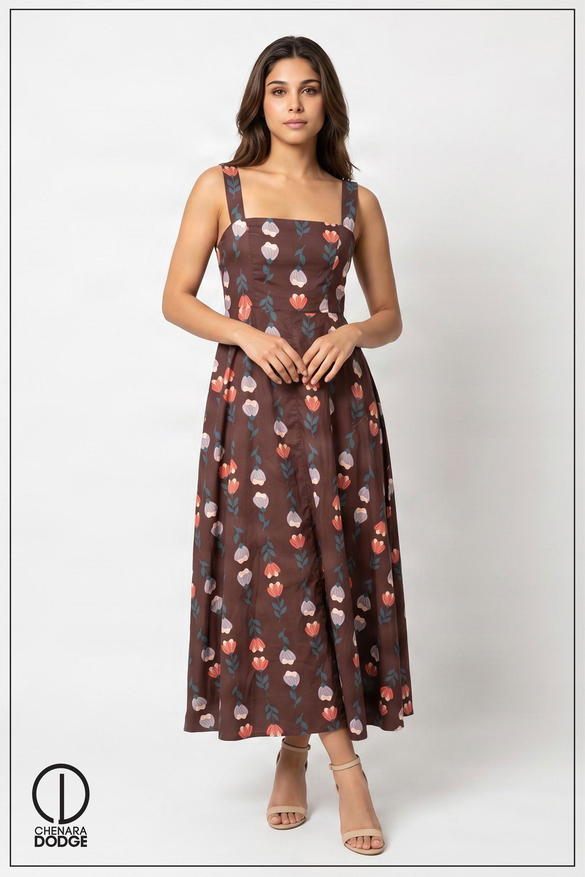 CLARA THICK STRAP MAXI DRESS