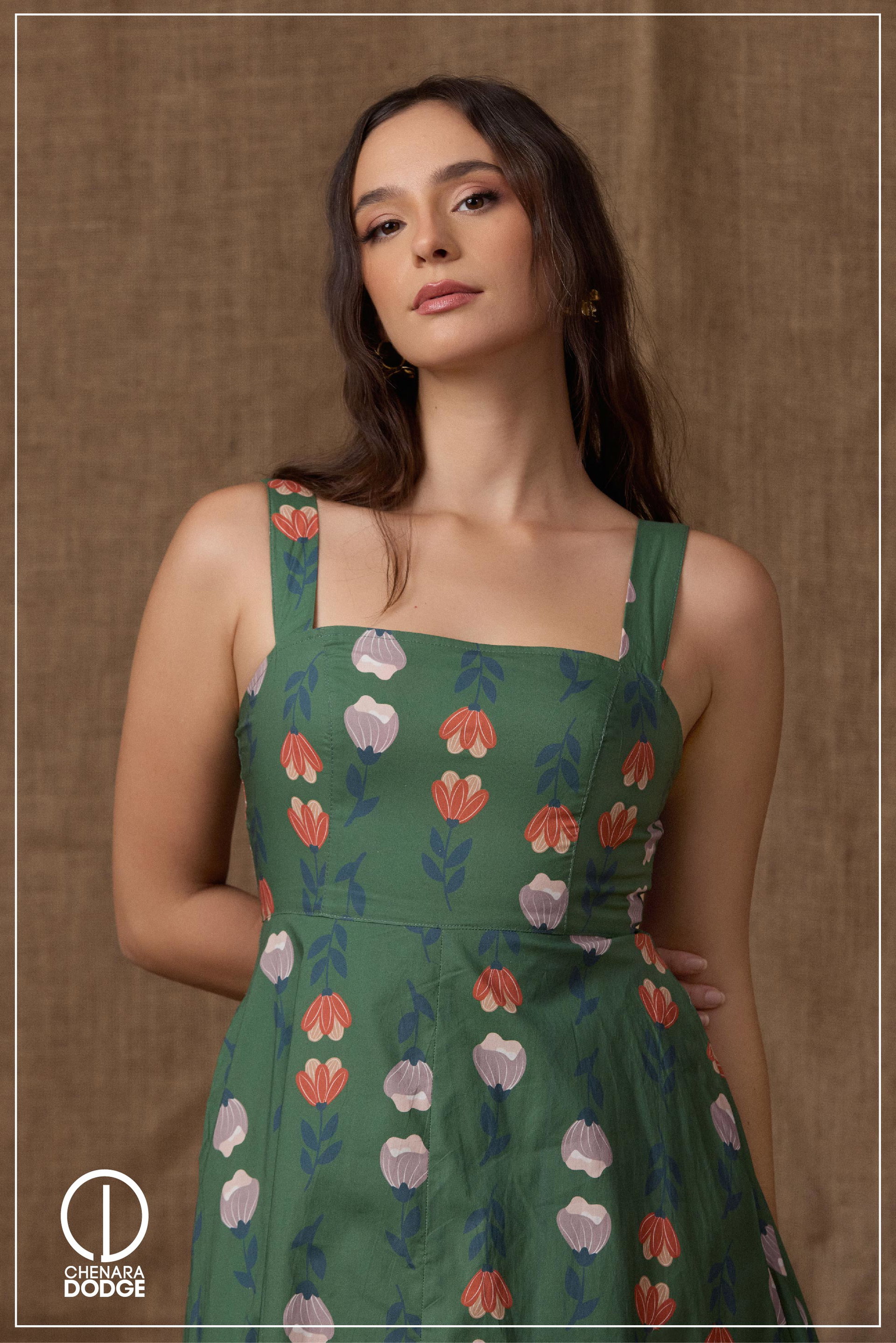 CLARA THICK STRAP MAXI DRESS