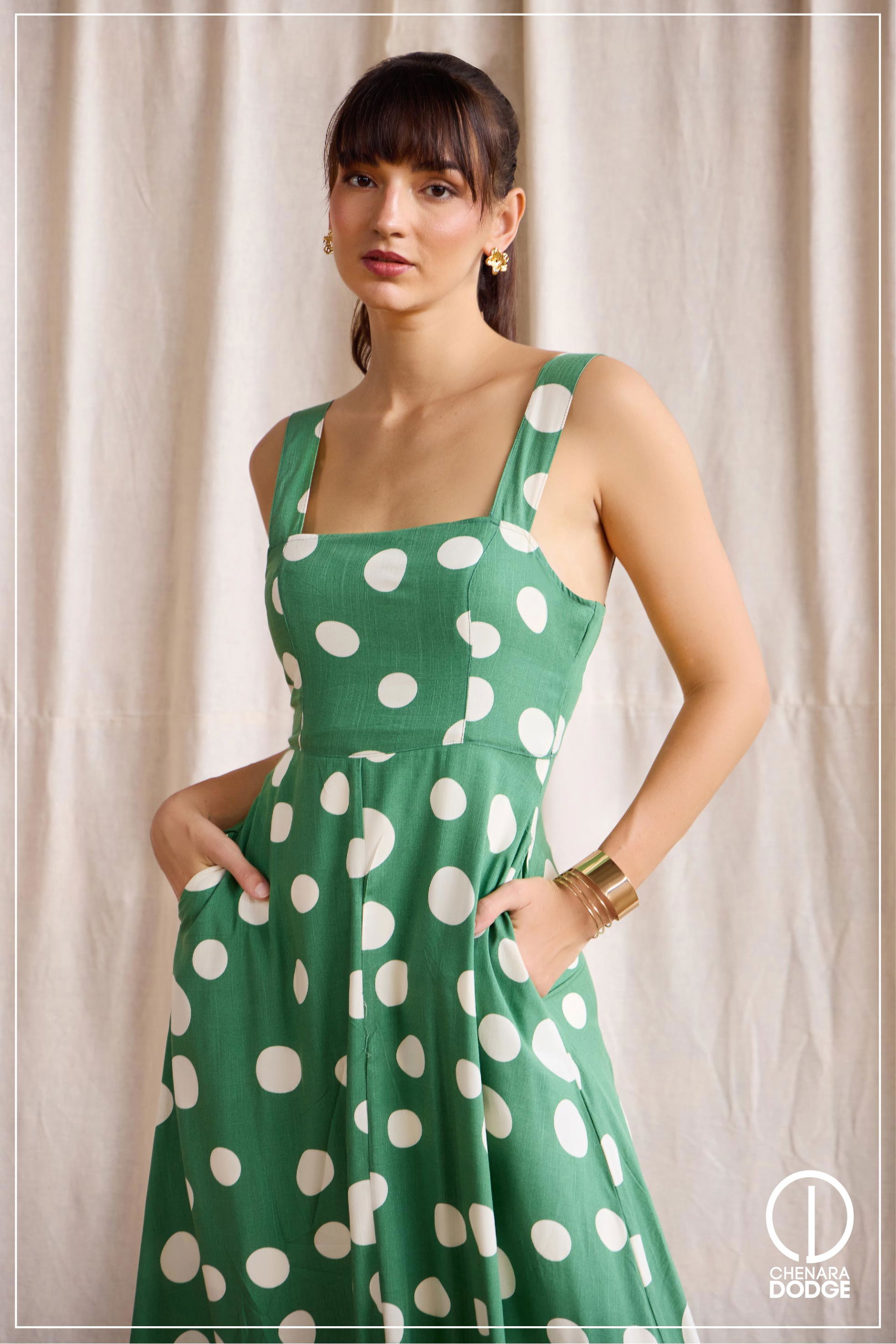 CLARA THICK STRAP MAXI DRESS