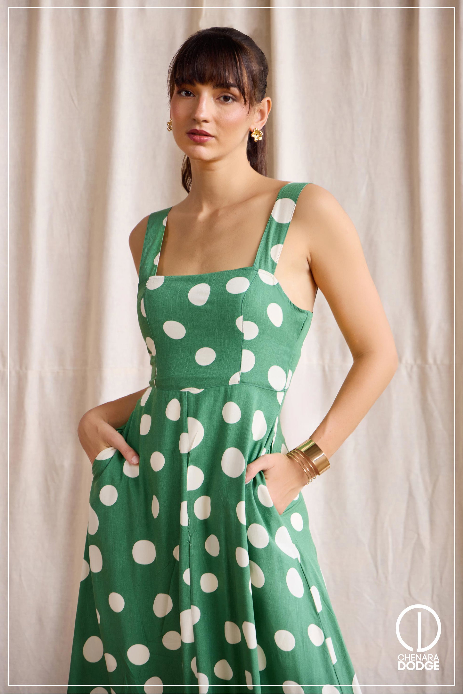 CLARA THICK STRAP MAXI DRESS