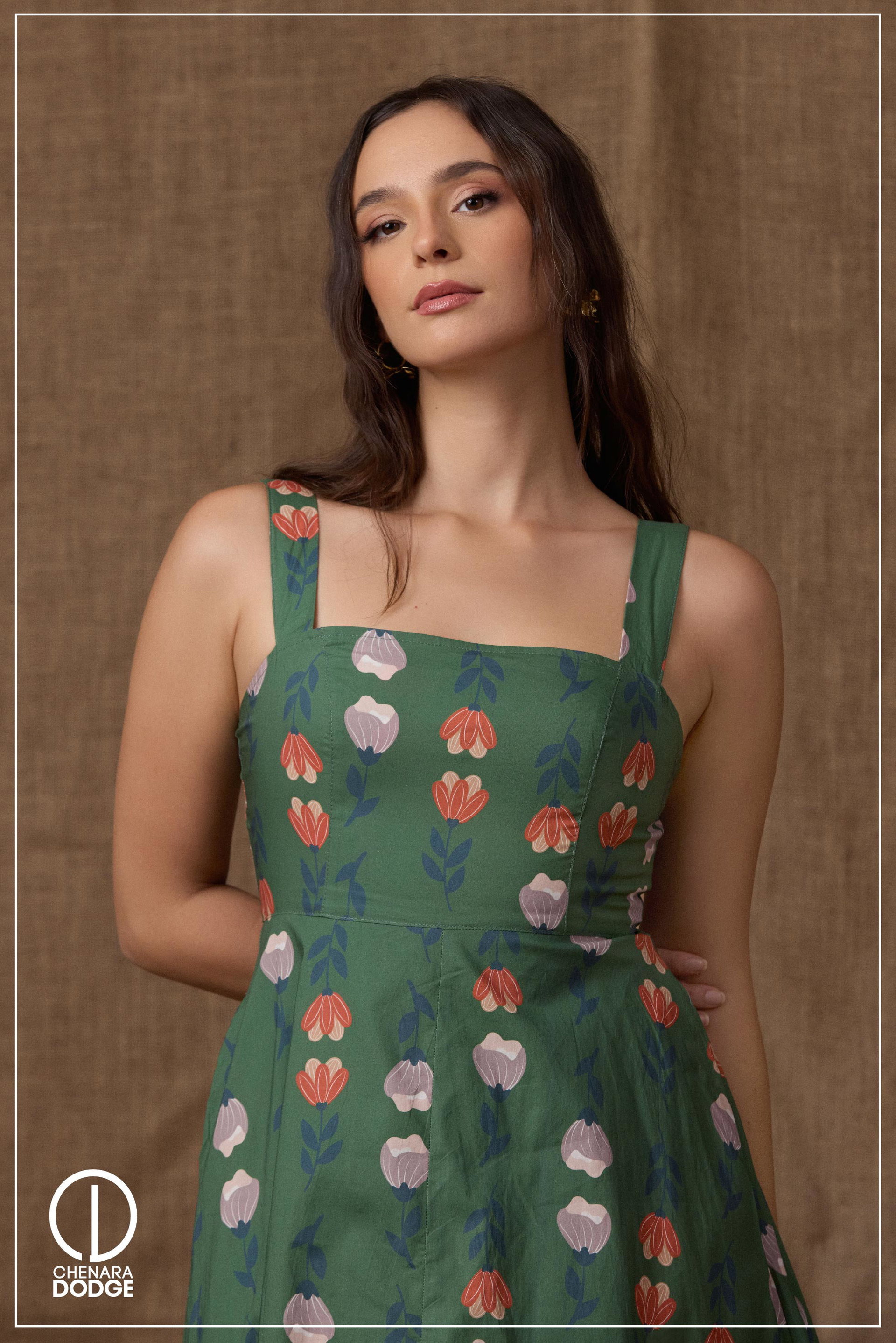 CLARA THICK STRAP MAXI DRESS