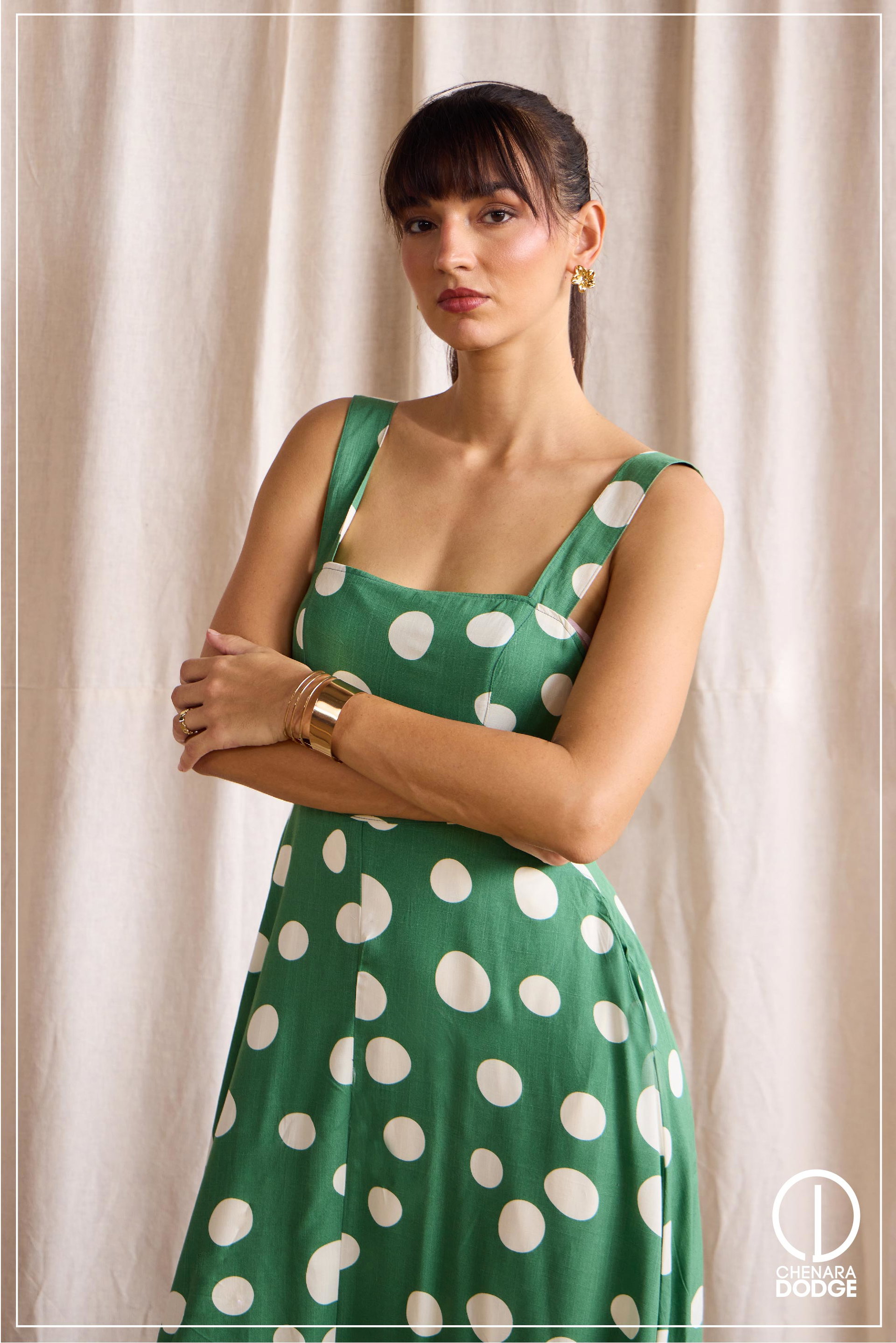 CLARA THICK STRAP MAXI DRESS
