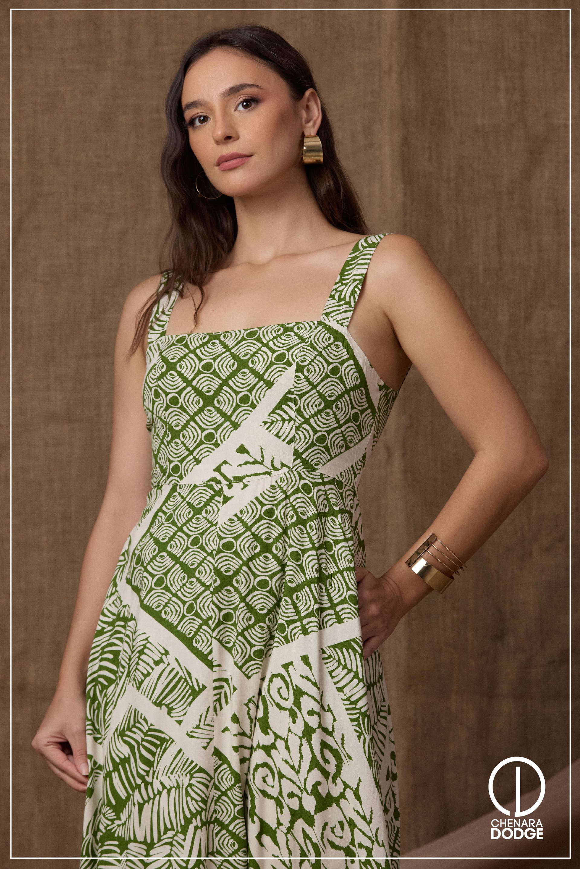 CLARA THICK STRAP MAXI DRESS