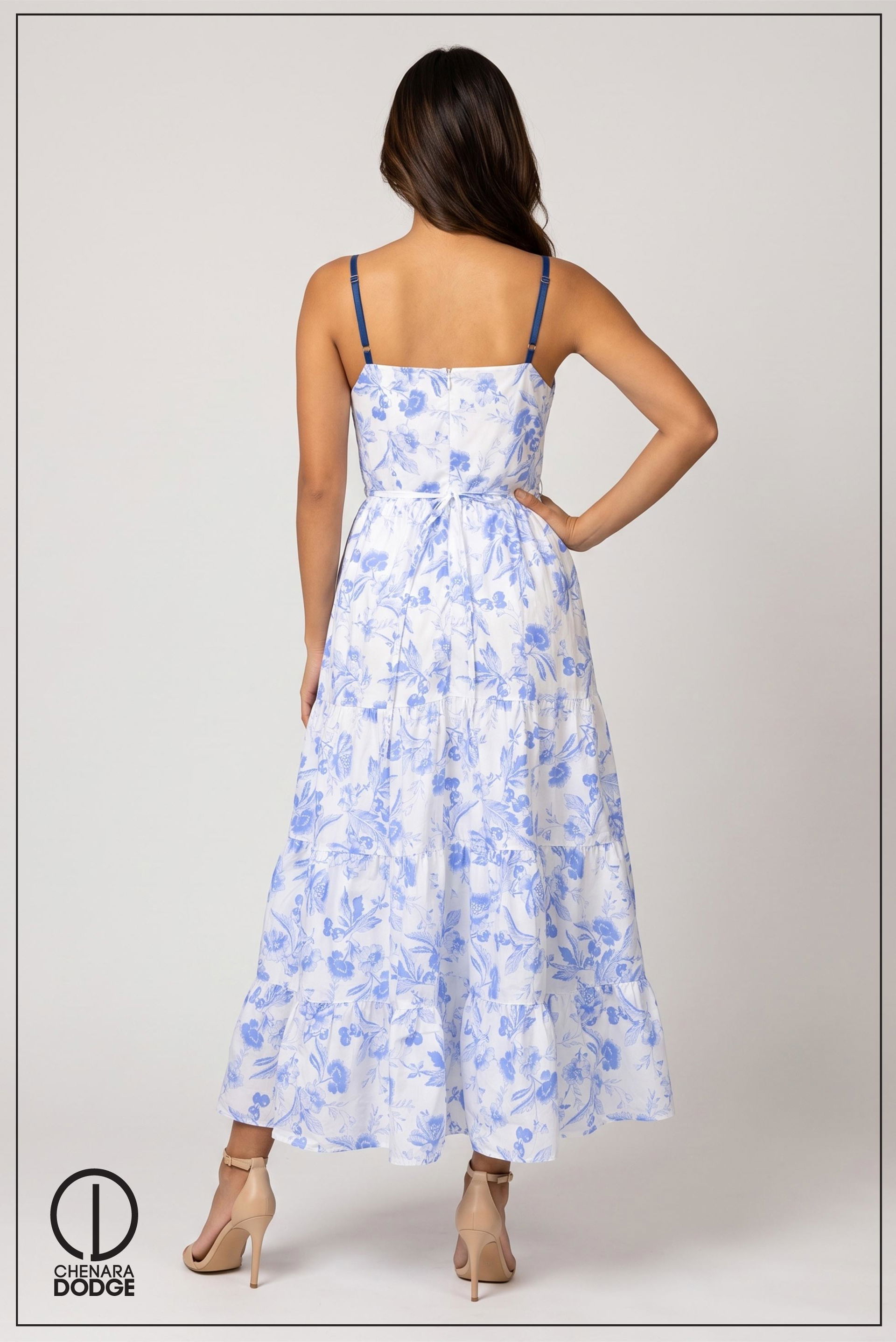 CLAUDIA GATHERED DETAIL MAXI DRESS