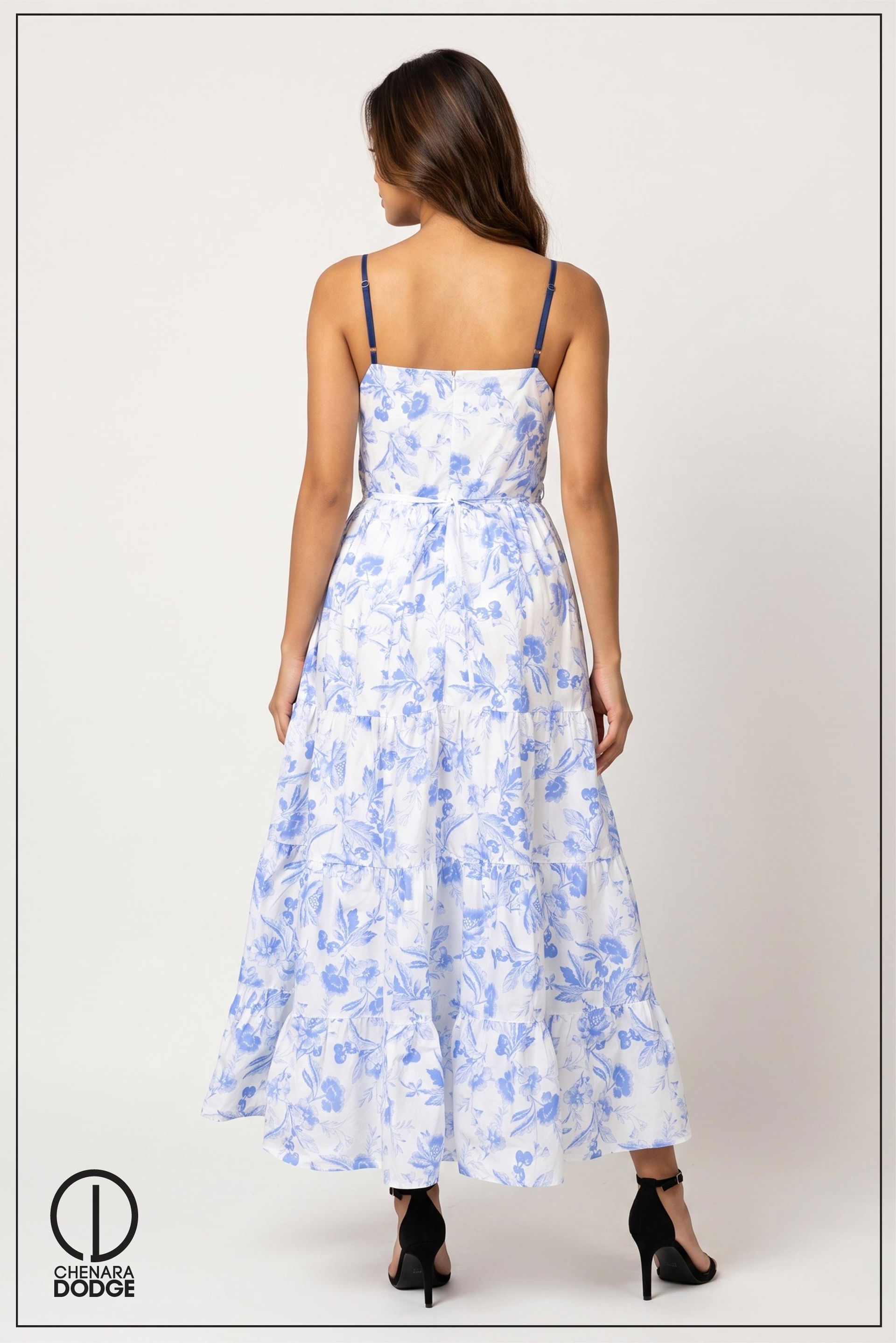 CLAUDIA GATHERED DETAIL MAXI DRESS