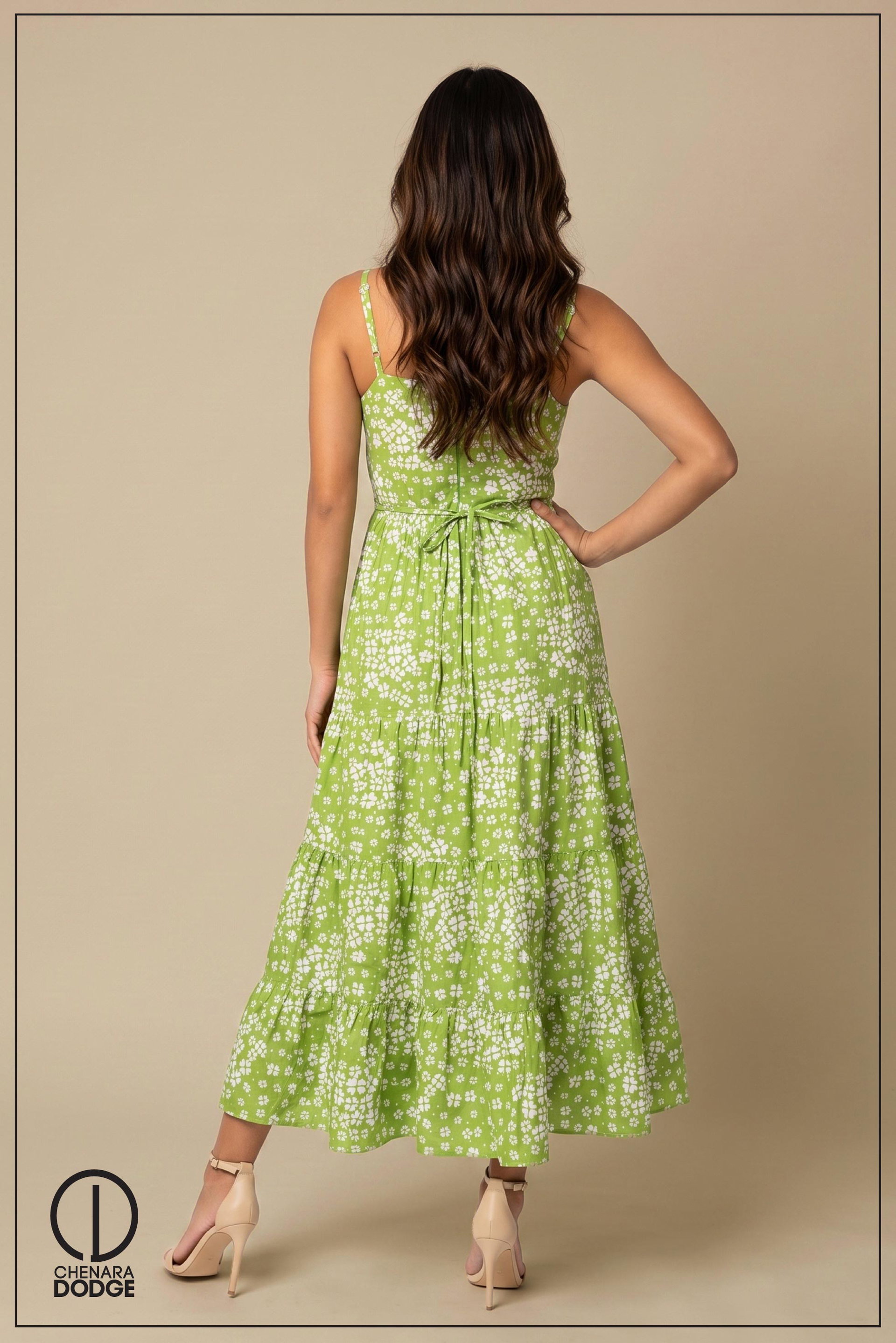 CLAUDIA GATHERED DETAIL MAXI DRESS