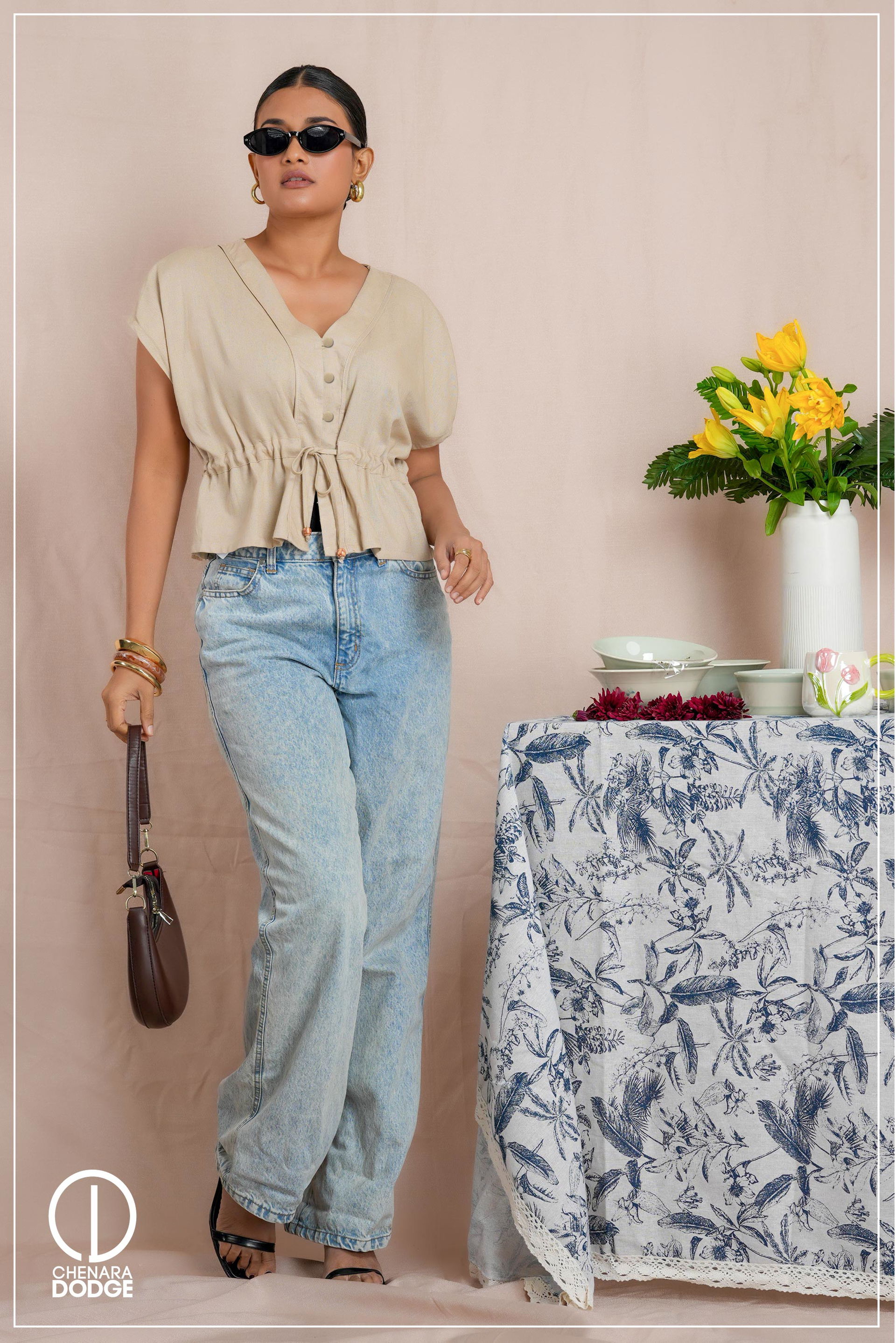 CLAUDIA TIE UP CASUAL TOP
