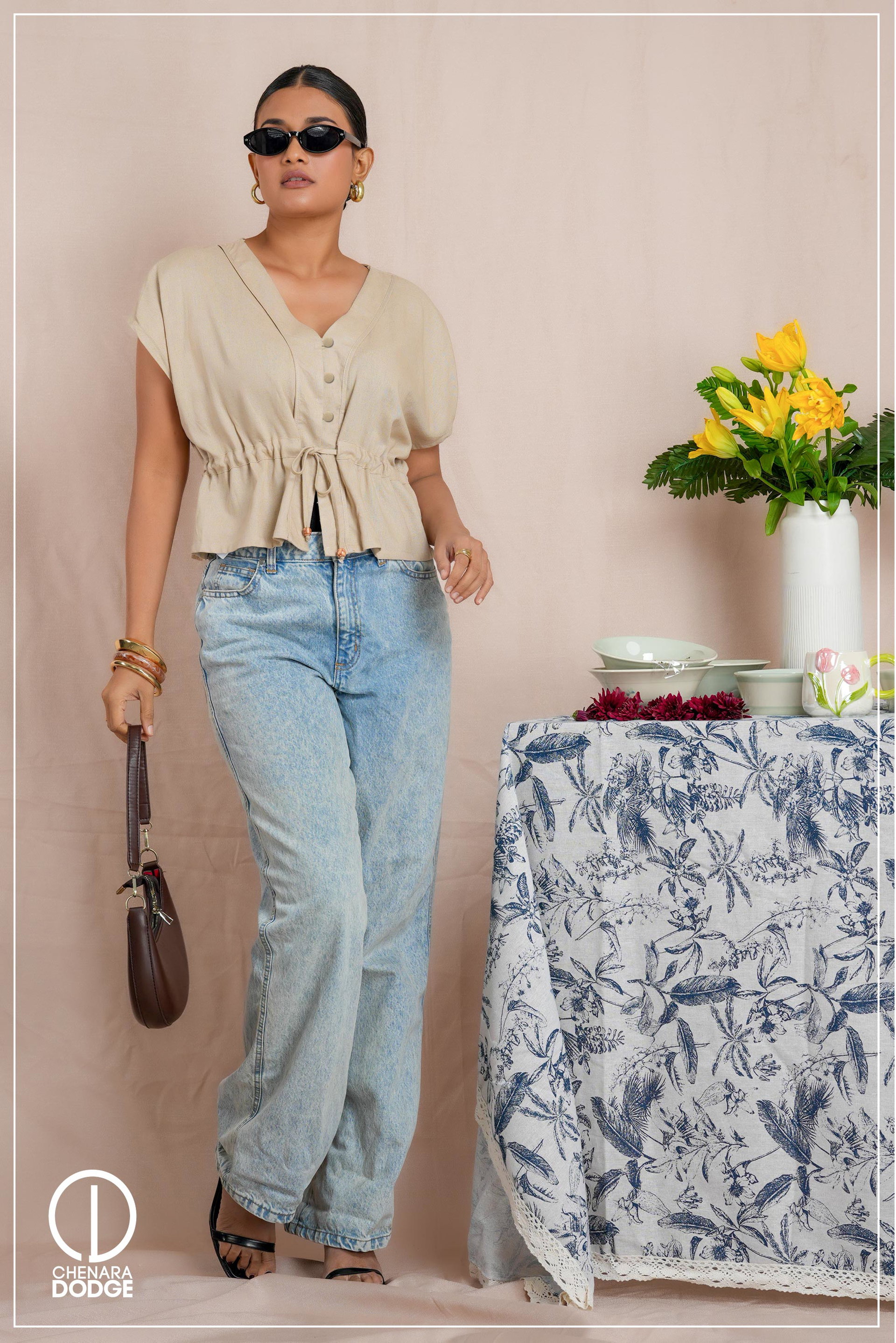 CLAUDIA TIE UP CASUAL TOP