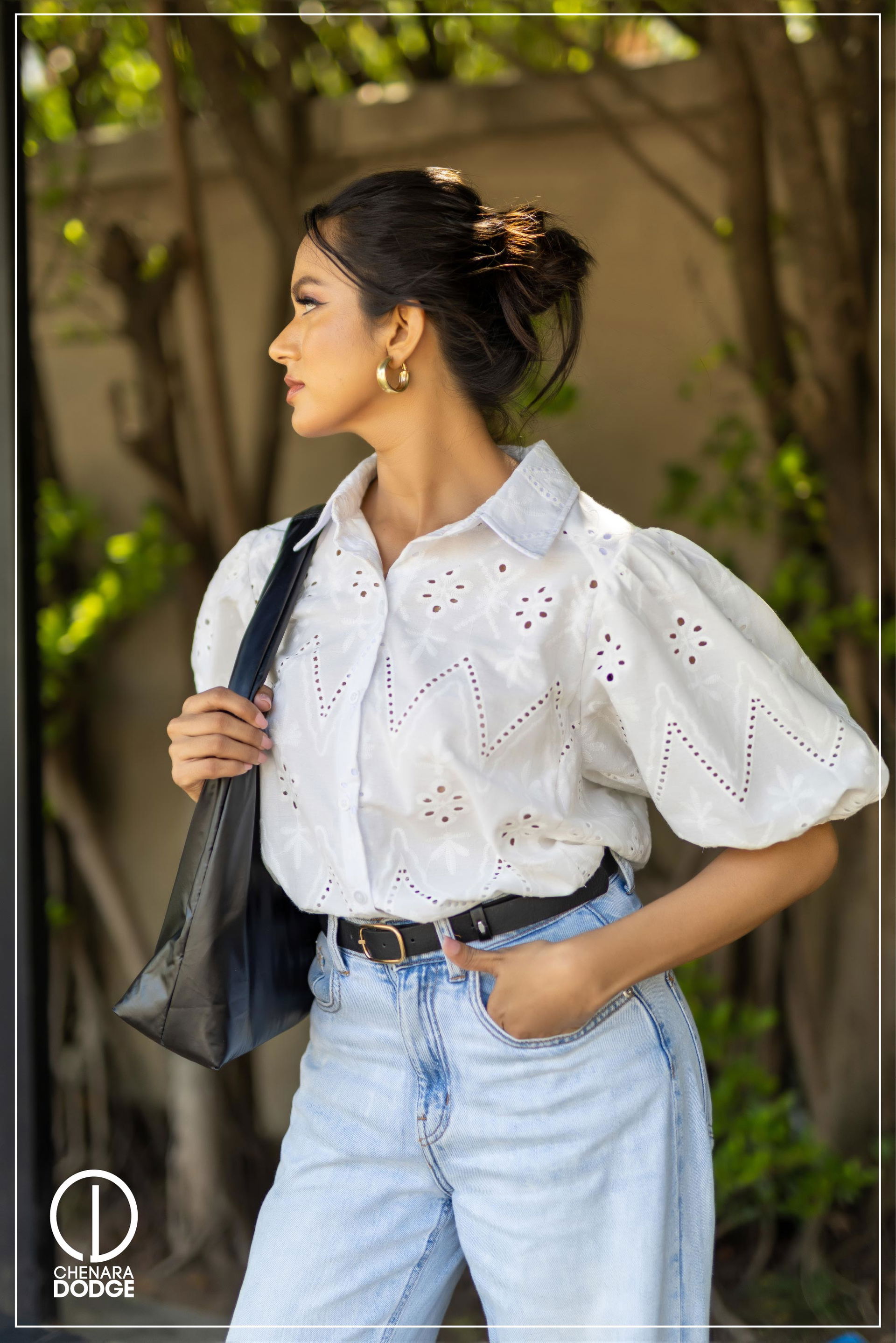 CYNTHIA PUFF SLEEVE CAUSAL TOP